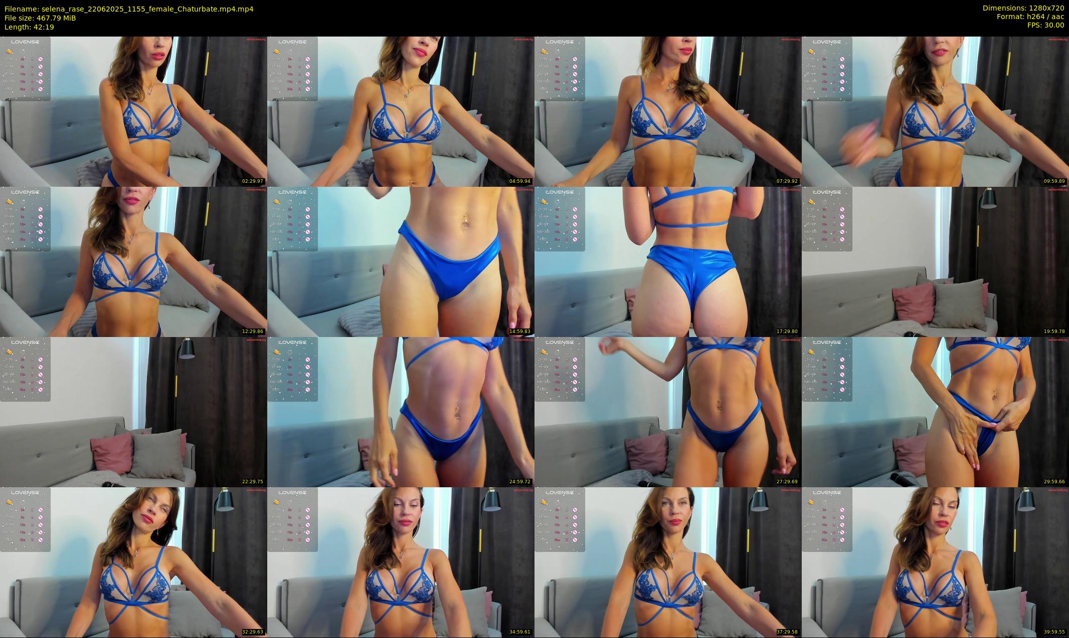 selena_rase — 43 minute Chaturbate female cam show recording, 720p, Jun 22, 2025