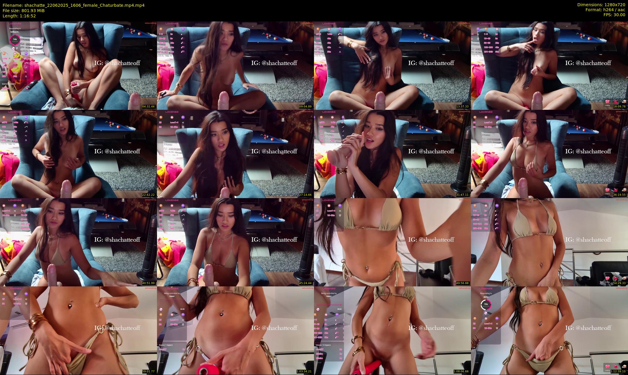 shachatte — 77 minute Chaturbate couple cam show recording, 720p, Jun 22, 2025