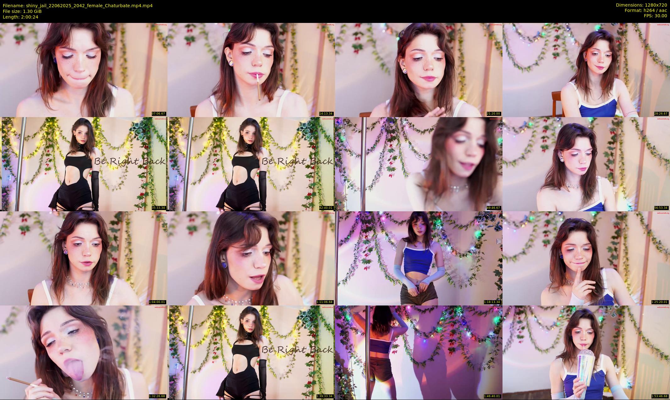 shiny_jail — 121 minute Chaturbate female cam show recording, 720p, Jun 22, 2025