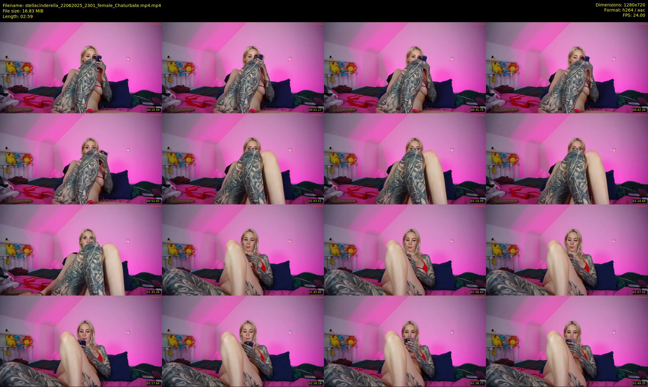 stellacinderella — 3 minute Chaturbate female cam show recording, 720p, Jun 22, 2025
