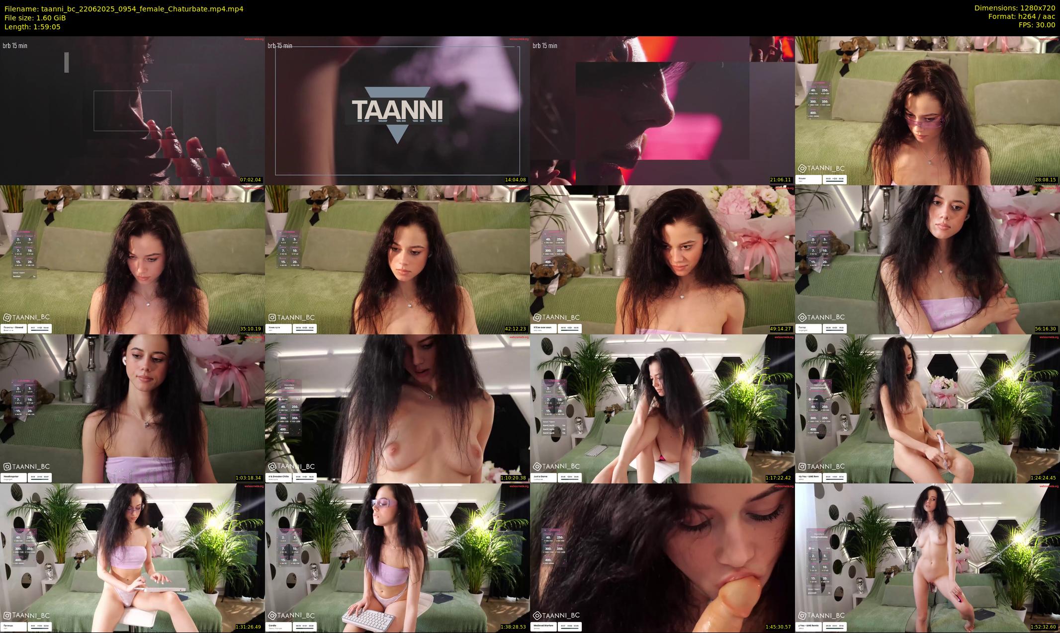 taanni_bc — 120 minute Chaturbate female cam show recording, 720p, Jun 22, 2025