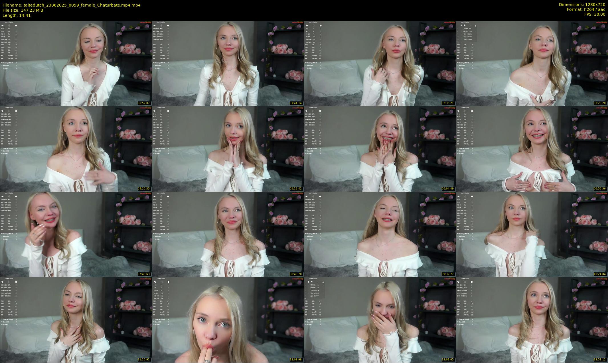 taitedutch — 15 minute Chaturbate female cam show recording, 720p, Jun 23, 2025