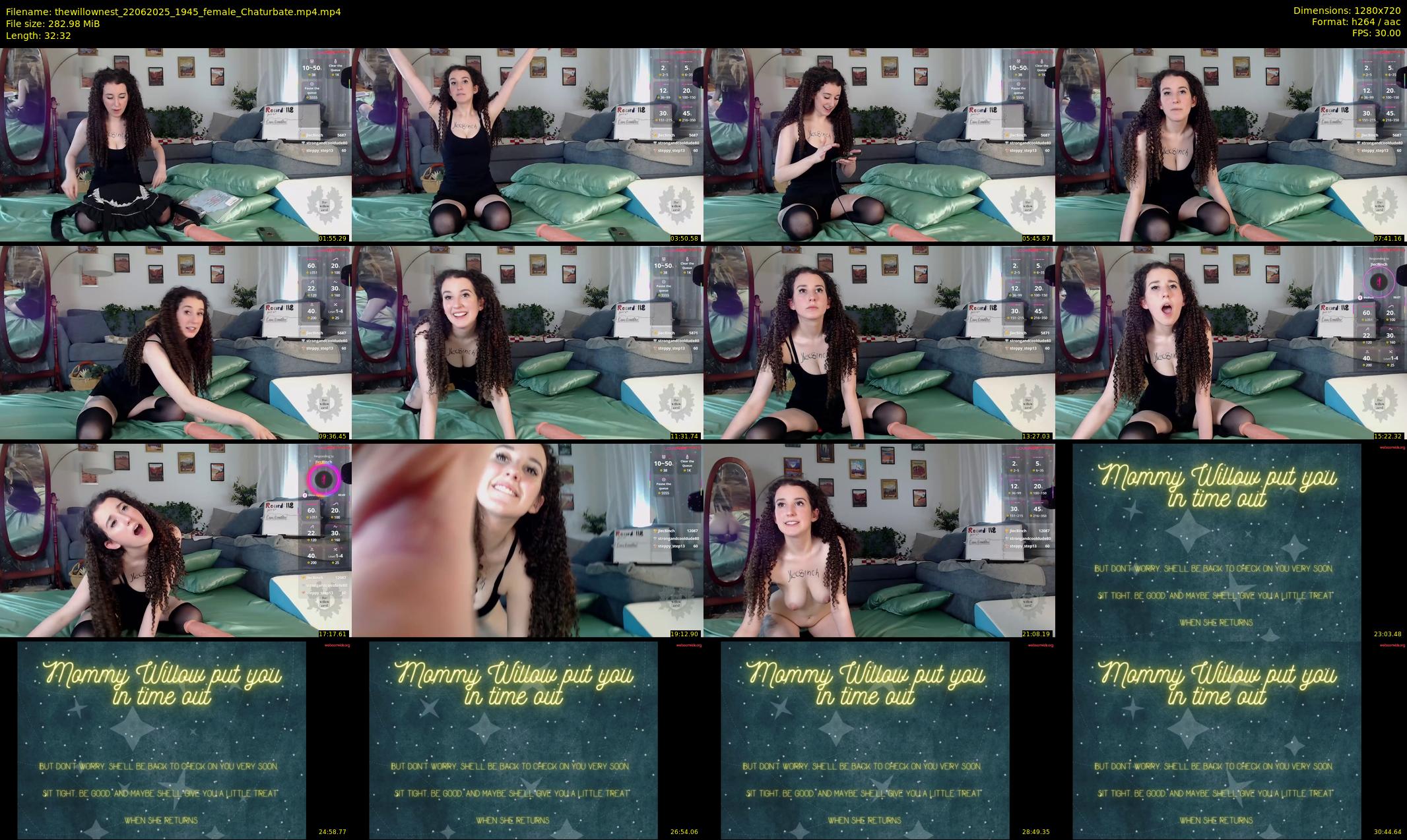 thewillownest — 33 minute Chaturbate female cam show recording, 720p, Jun 22, 2025