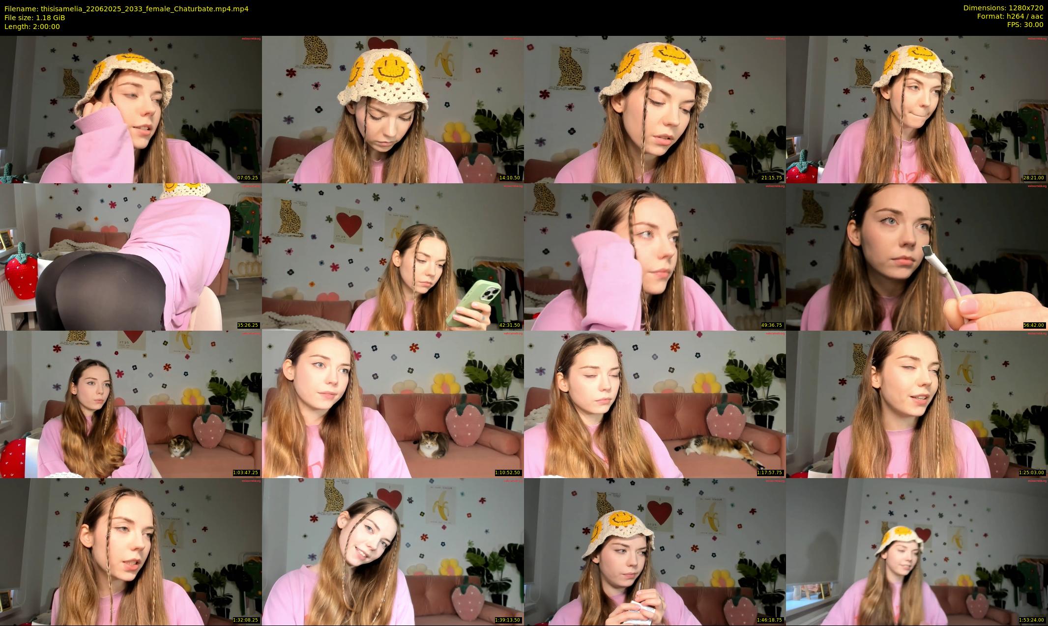 thisisamelia — 120 minute Chaturbate female cam show recording, 720p, Jun 22, 2025