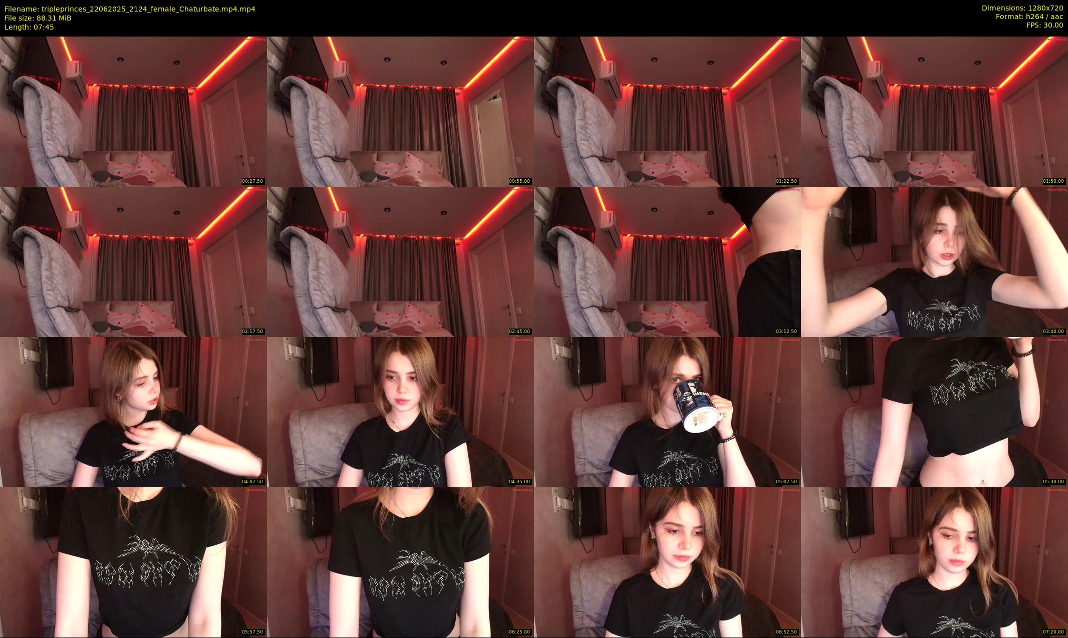 tripleprinces — 8 minute Chaturbate female cam show recording, 720p, Jun 22, 2025