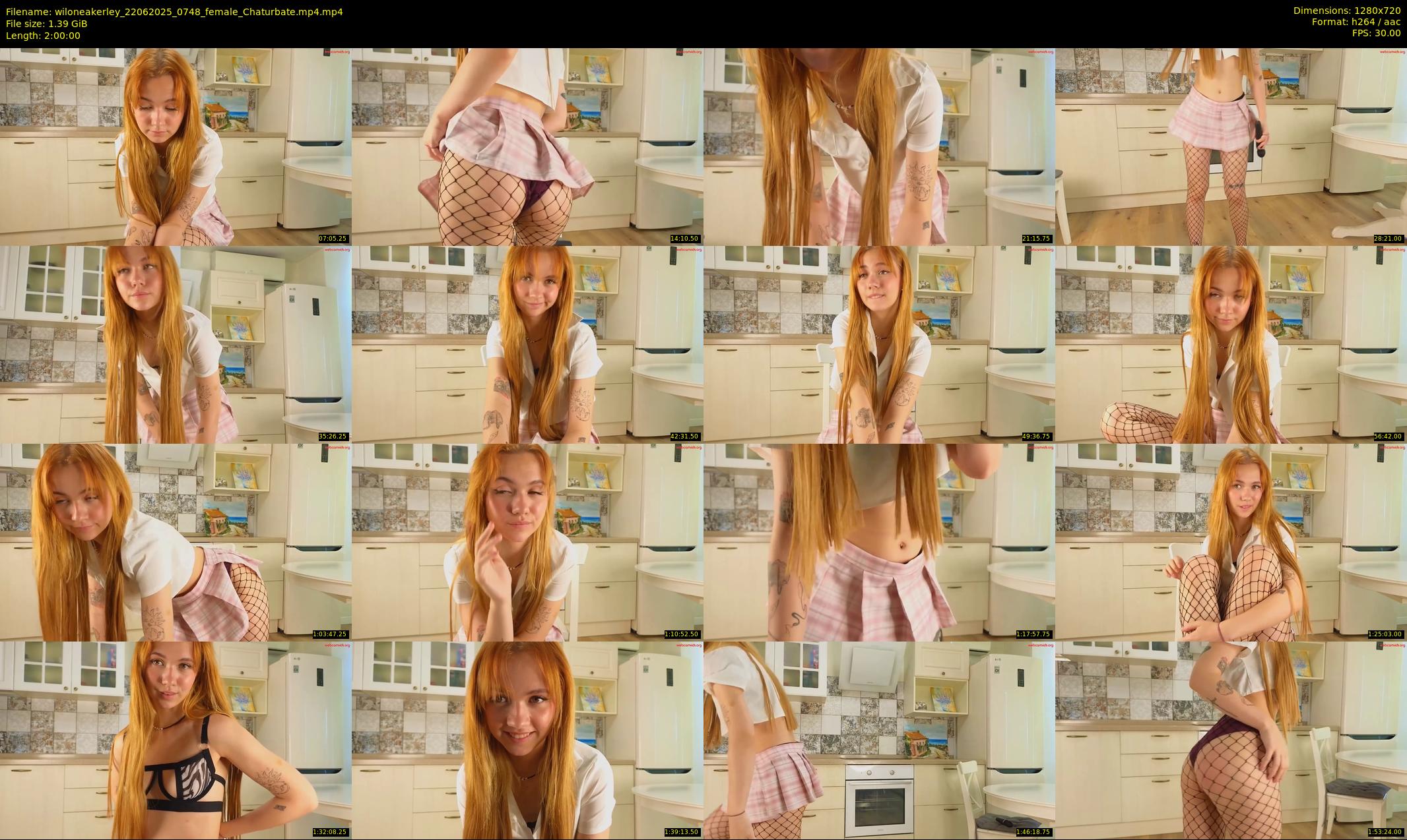 wiloneakerley — 120 minute Chaturbate female cam show recording, 720p, Jun 22, 2025