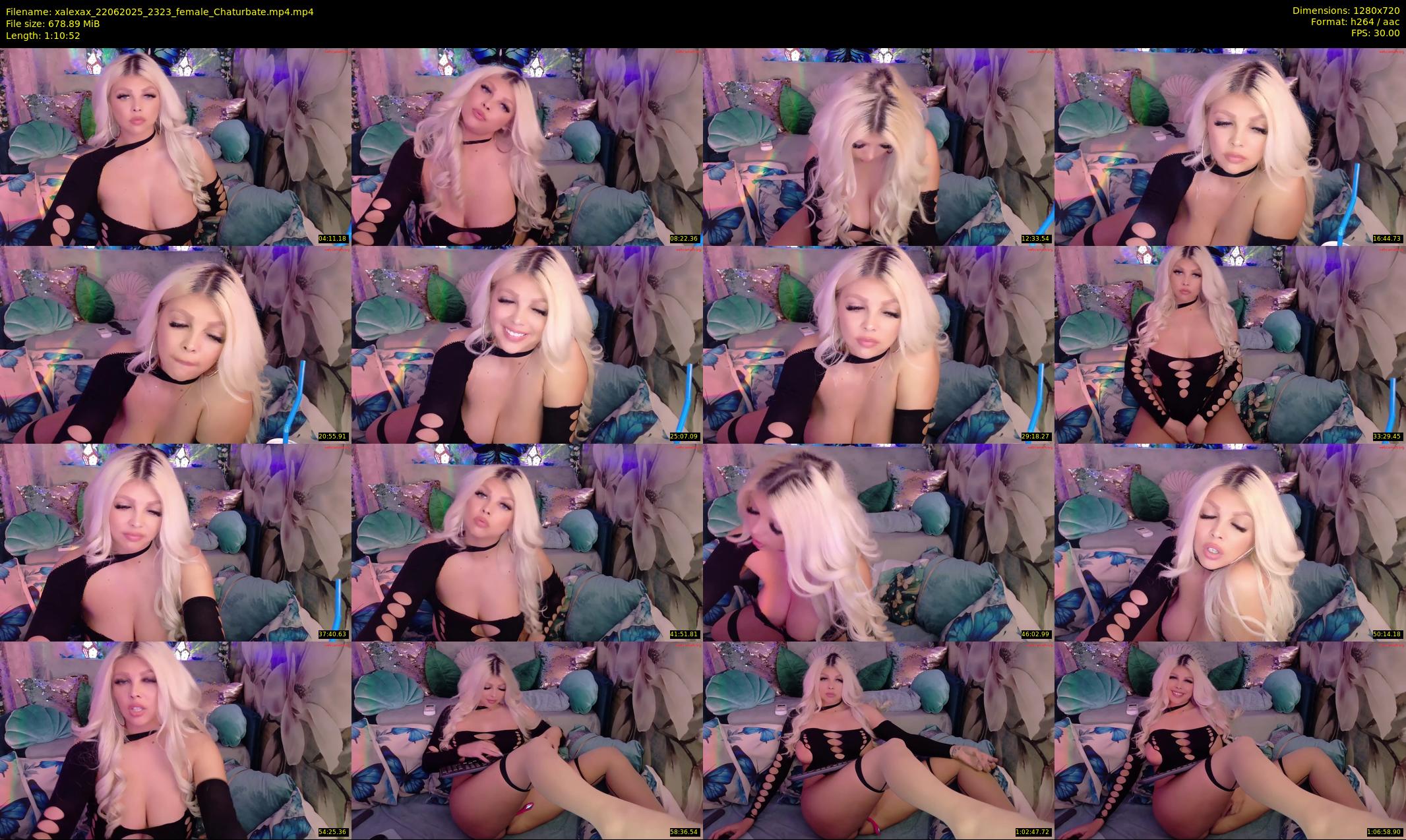 xalexax — 71 minute Chaturbate female cam show recording, 720p, Jun 22, 2025