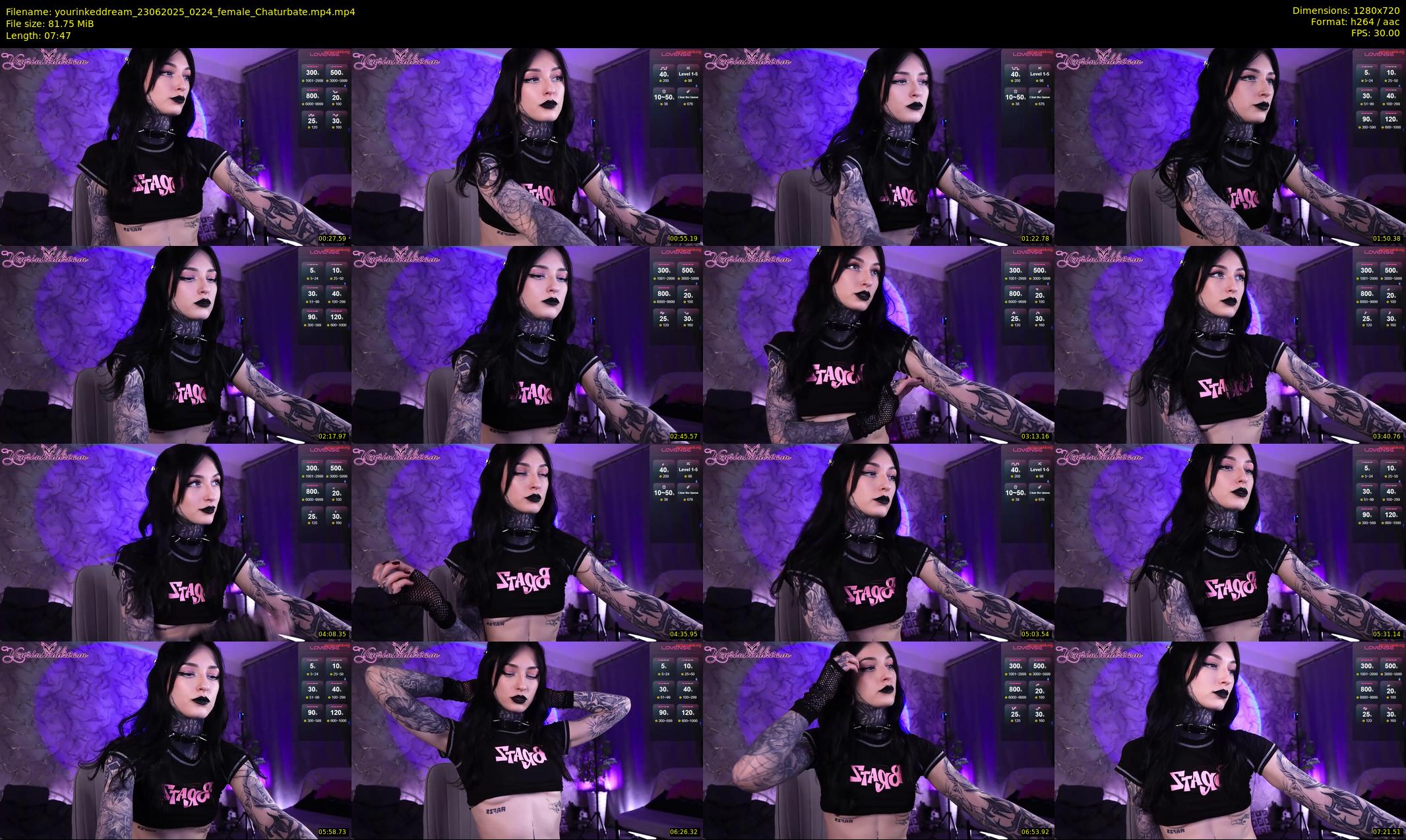 yourinkeddream — 8 minute Chaturbate couple cam show recording, 720p, Jun 23, 2025