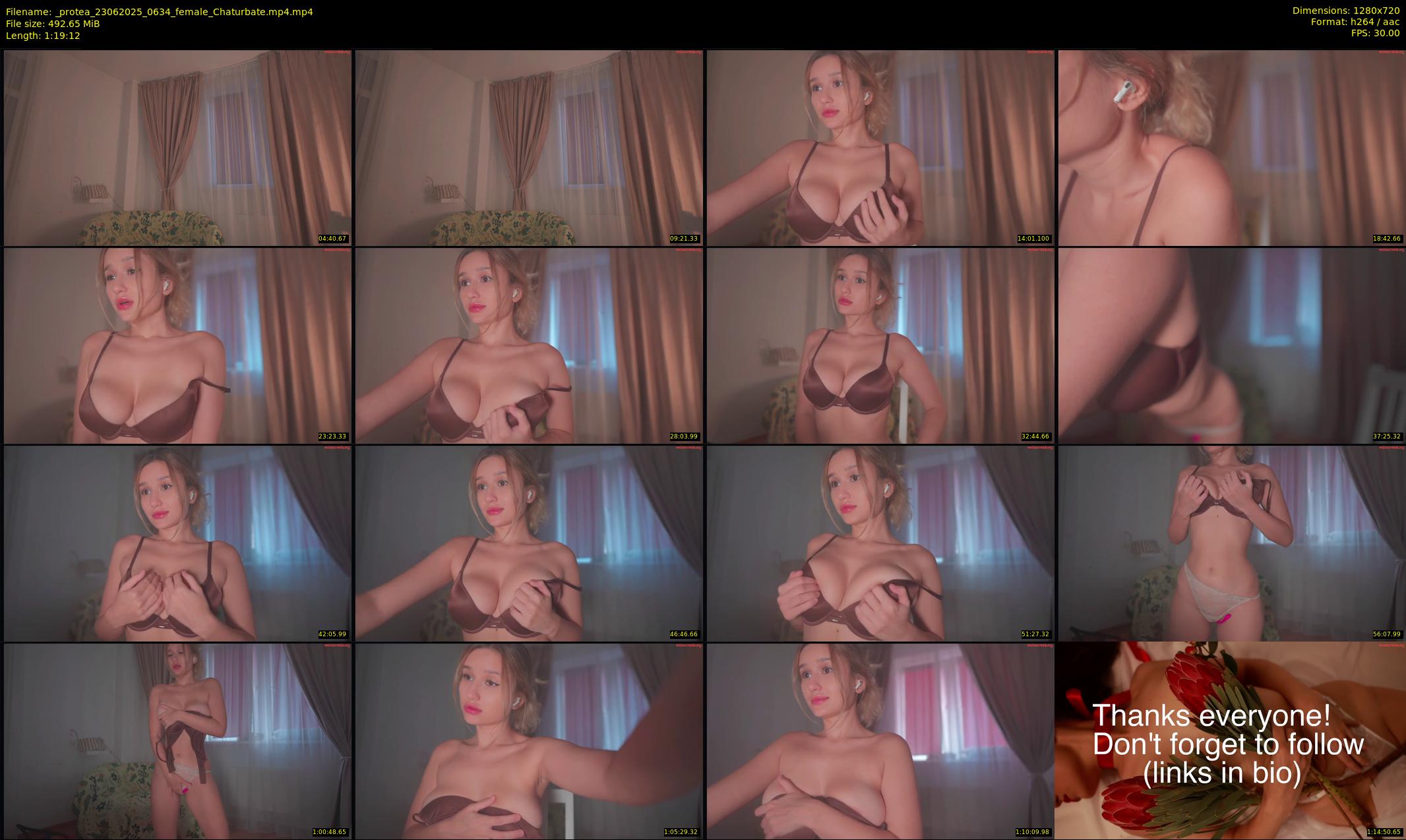 _protea — 80 minute Chaturbate female cam show recording, 720p, Jun 23, 2025