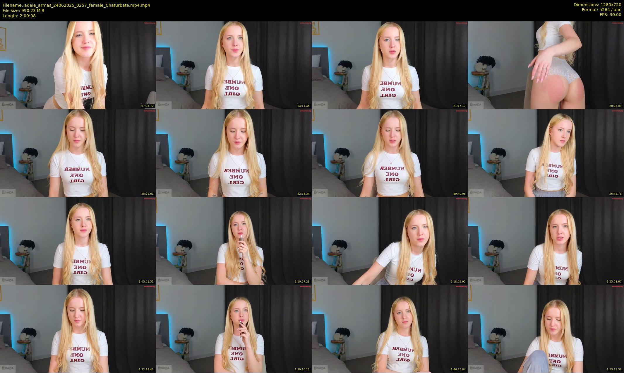 adele_armas — 121 minute Chaturbate female cam show recording, 720p, Jun 24, 2025