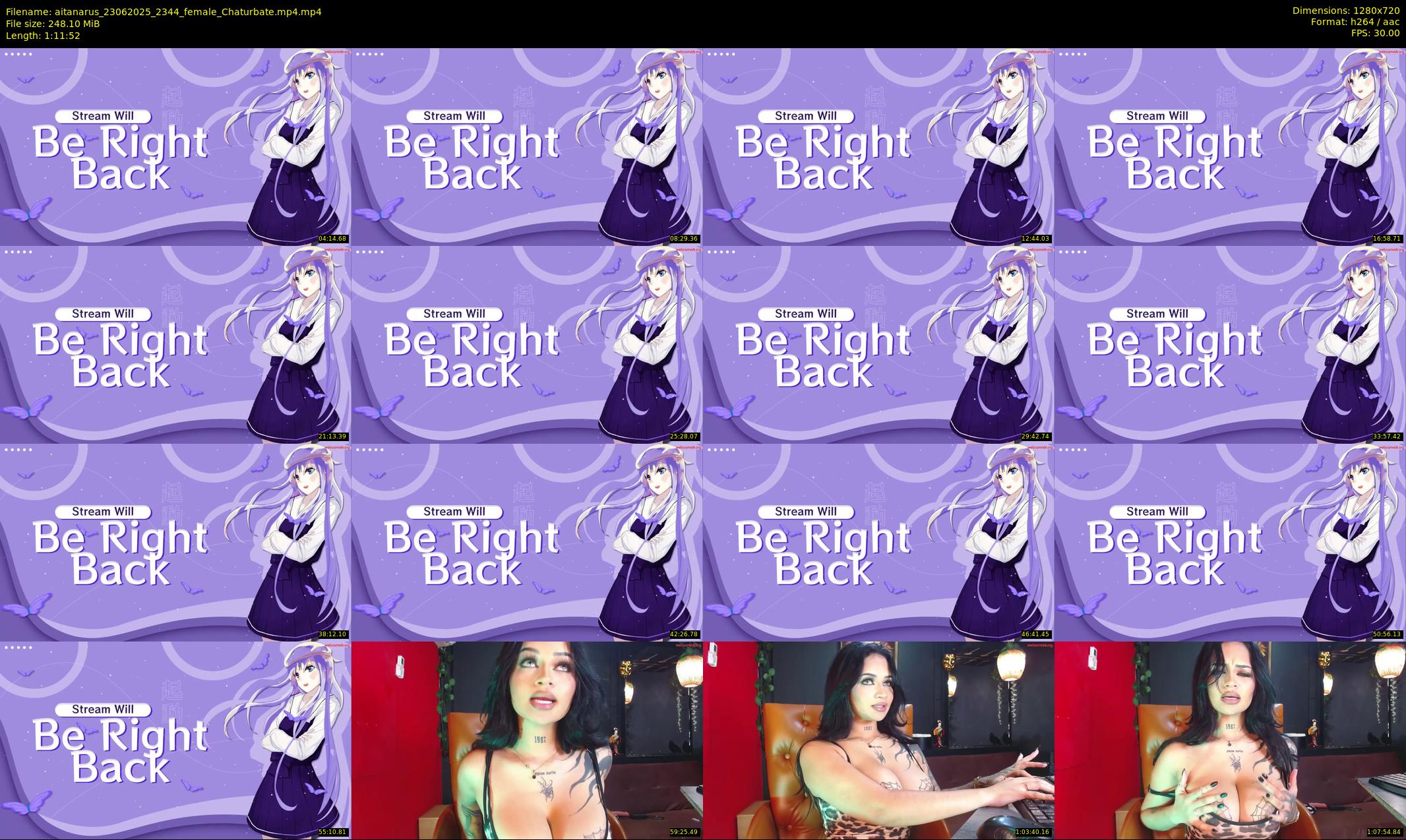 aitanarus — 72 minute Chaturbate female cam show recording, 720p, Jun 23, 2025