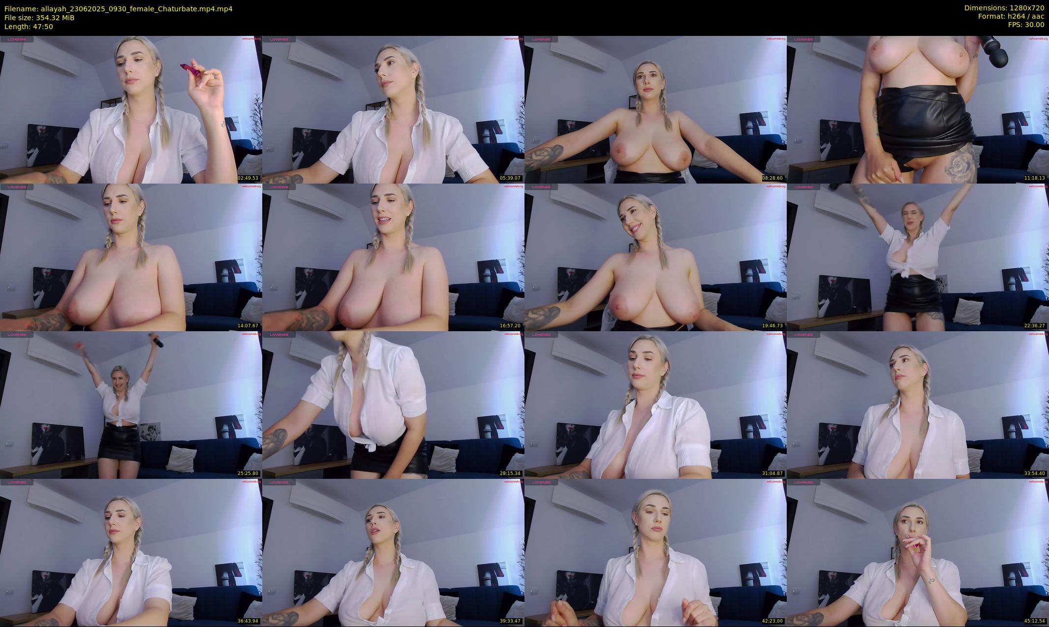 allayah — 48 minute Chaturbate female cam show recording, 720p, Jun 23, 2025