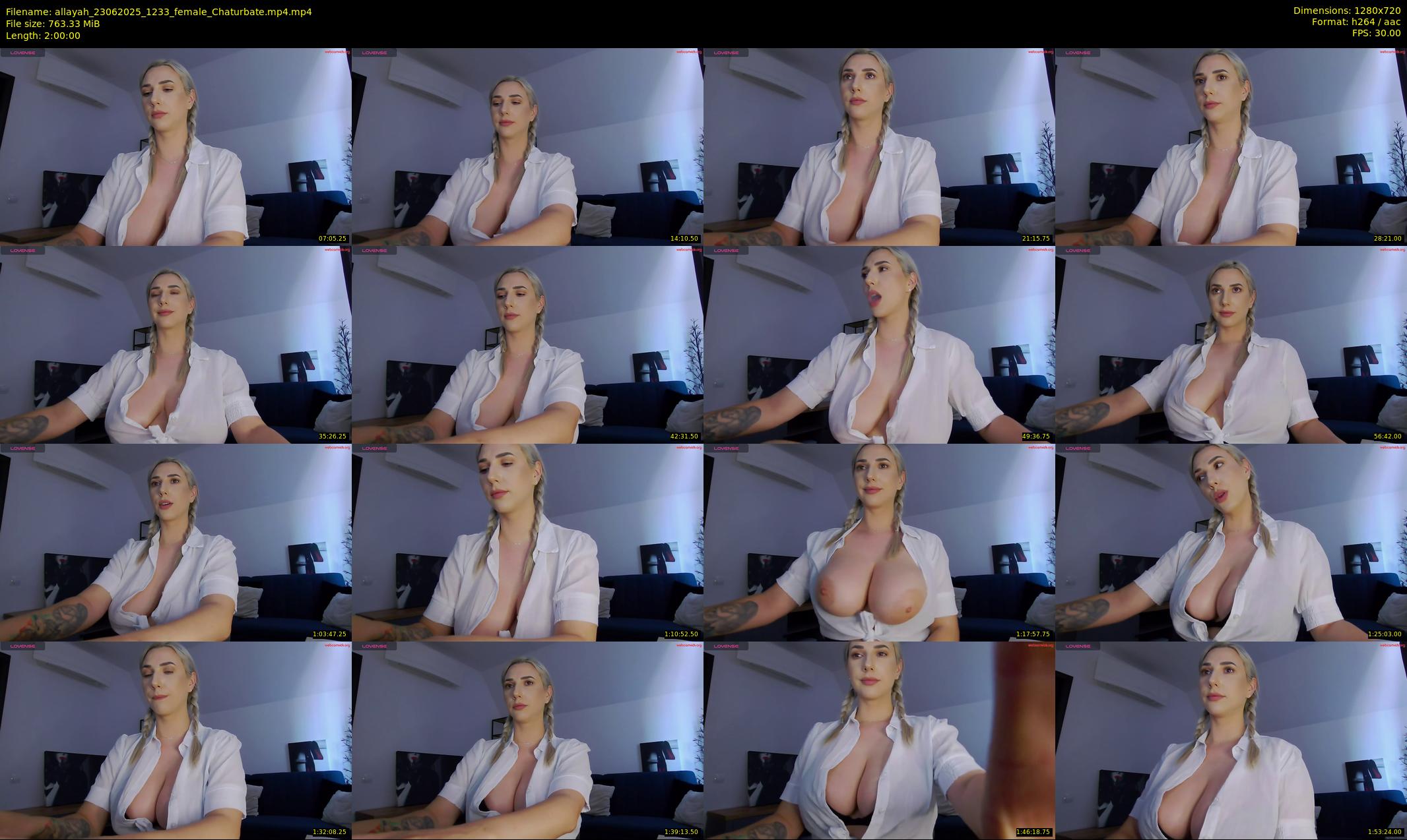 allayah — 120 minute Chaturbate female cam show recording, 720p, Jun 23, 2025
