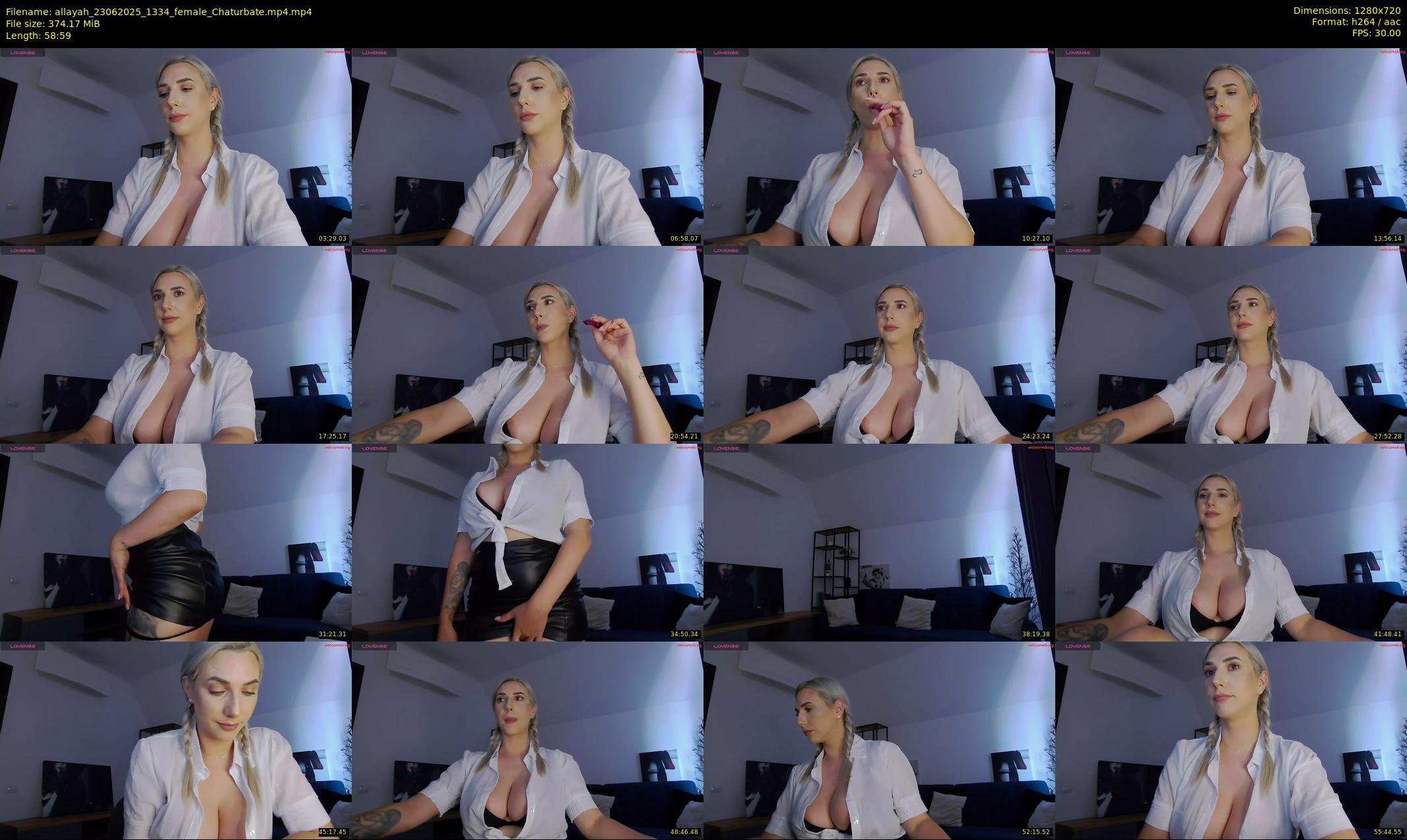 allayah — 59 minute Chaturbate female cam show recording, 720p, Jun 23, 2025