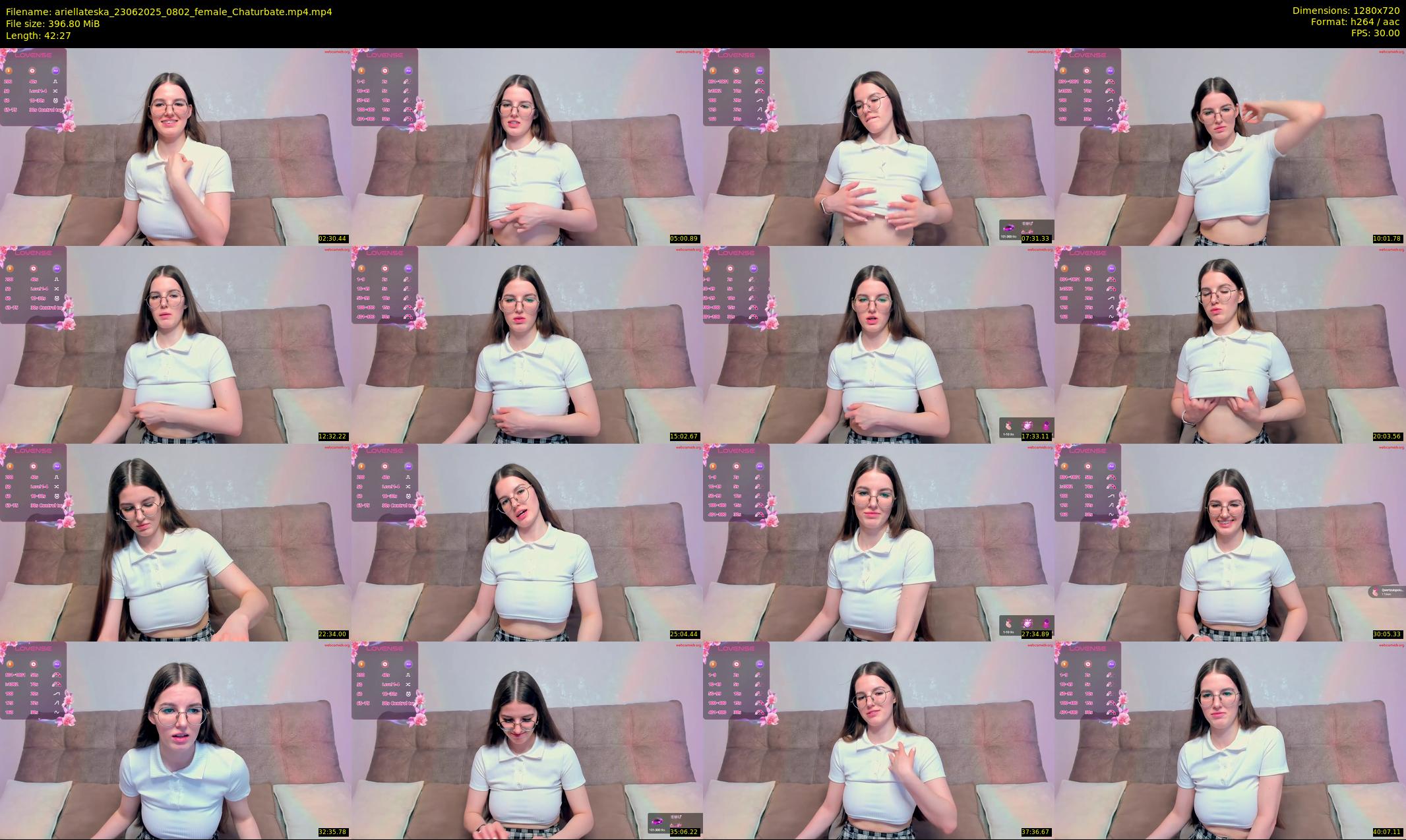 ariellateska — 43 minute Chaturbate female cam show recording, 720p, Jun 23, 2025