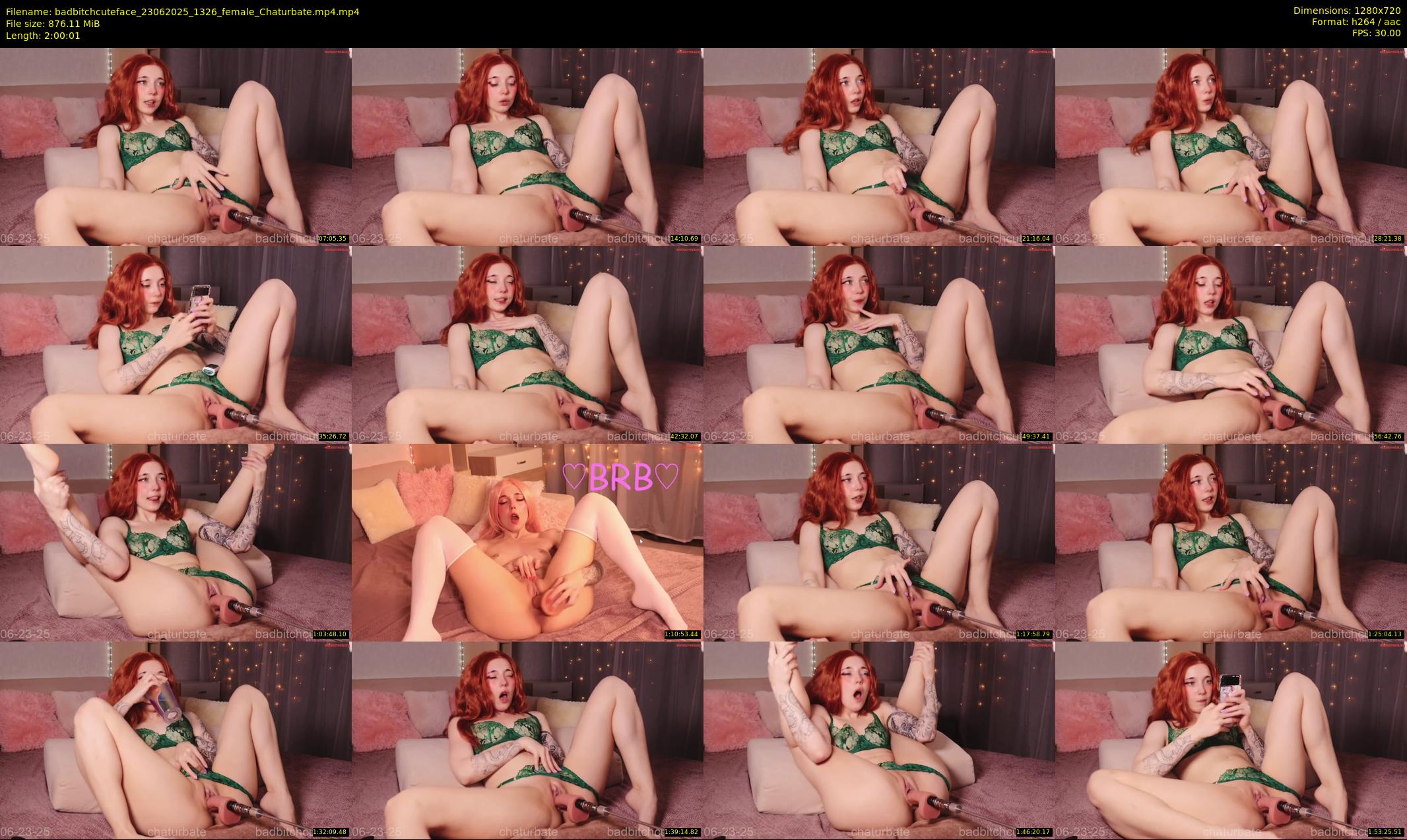badbitchcuteface — 121 minute Chaturbate female cam show recording, 720p, Jun 23, 2025