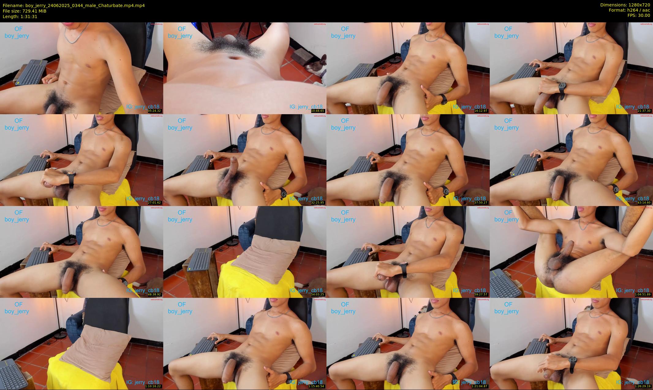 boy_jerry — 92 minute Chaturbate male cam show recording, 720p, Jun 24, 2025