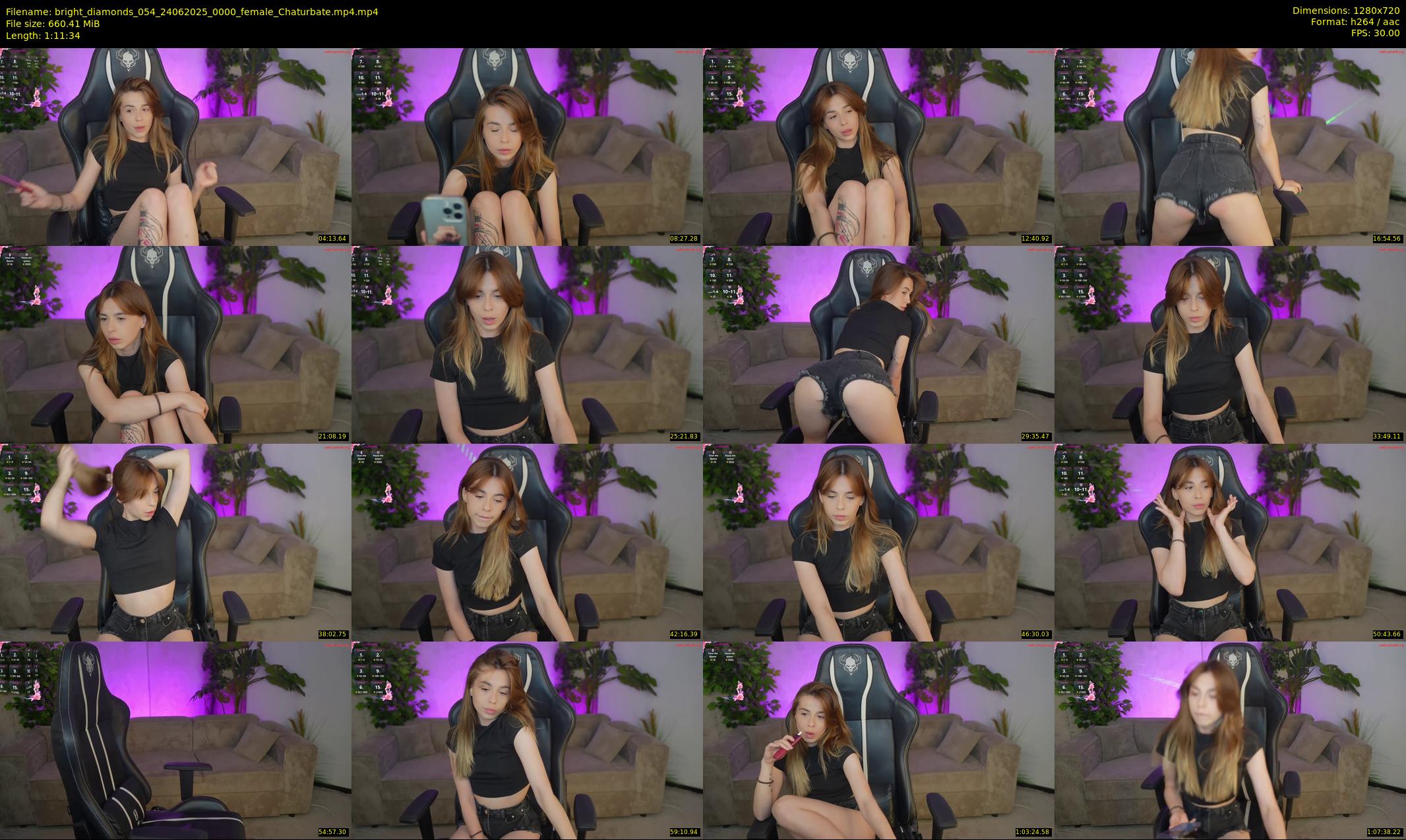 bright_diamonds_054 — 72 minute Chaturbate couple cam show recording, 720p, Jun 24, 2025