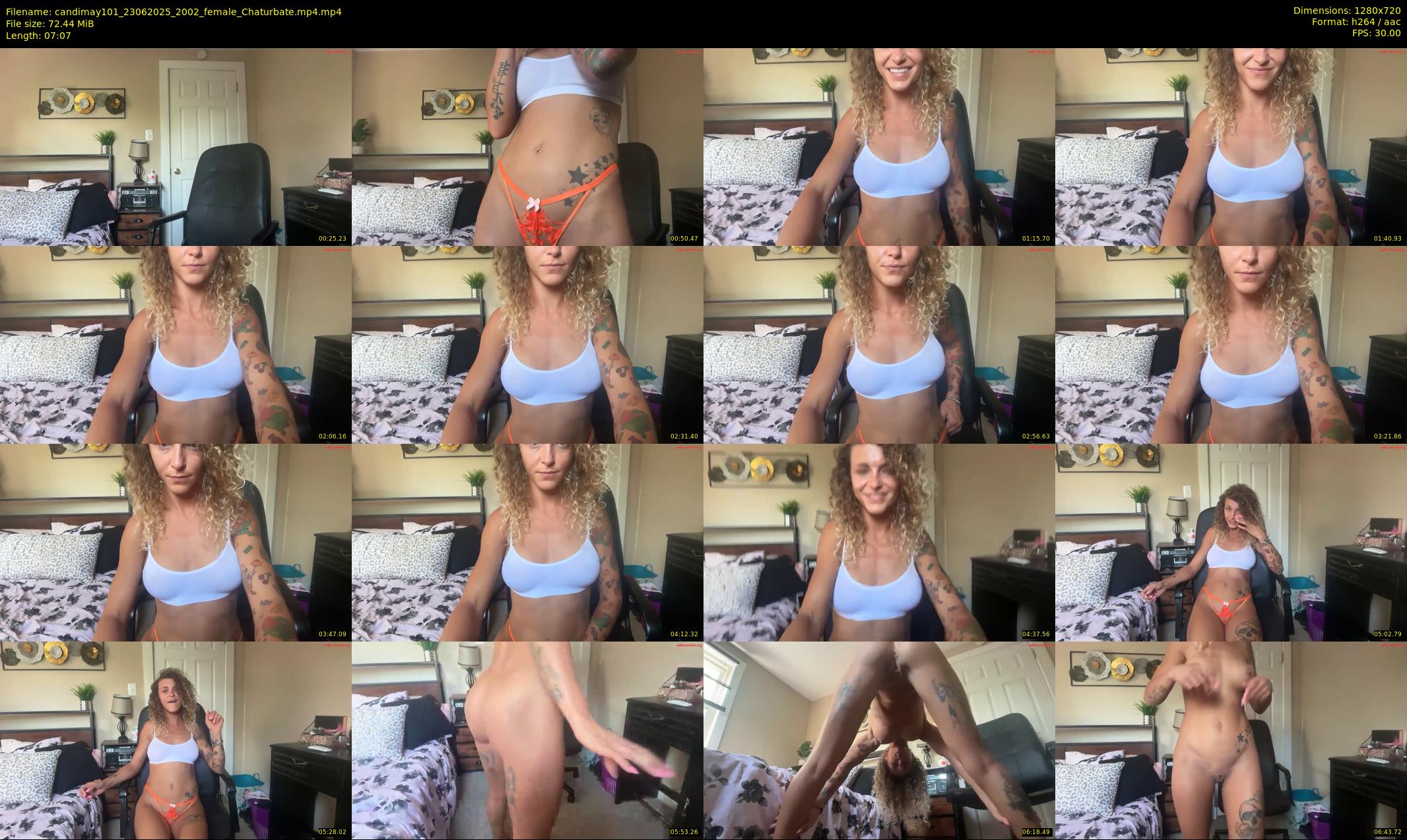 candimay101 — 8 minute Chaturbate female cam show recording, 720p, Jun 23, 2025