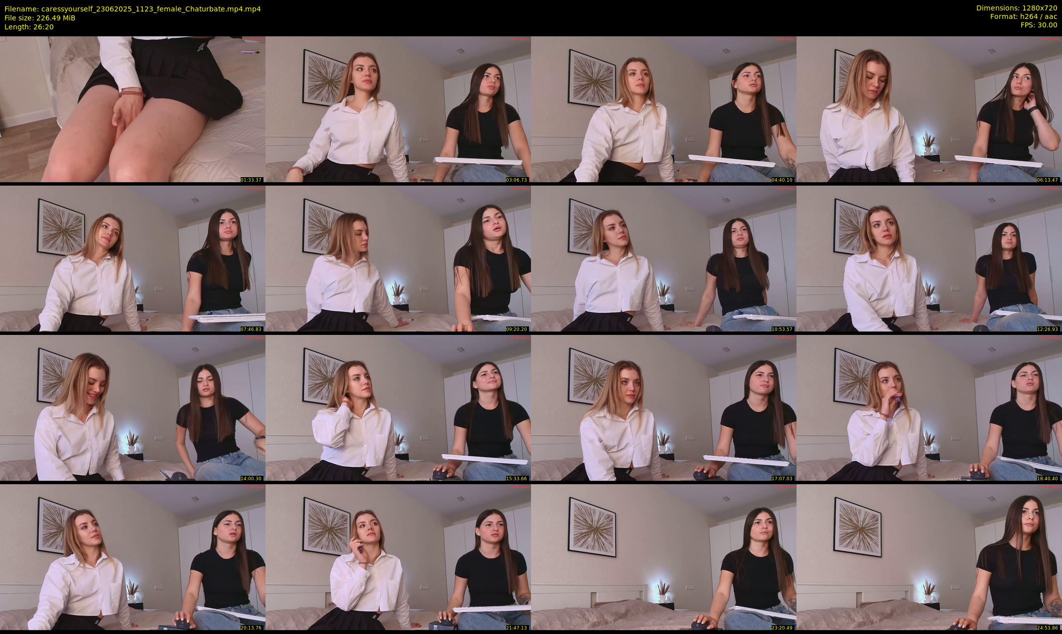 caressyourself — 27 minute Chaturbate female cam show recording, 720p, Jun 23, 2025