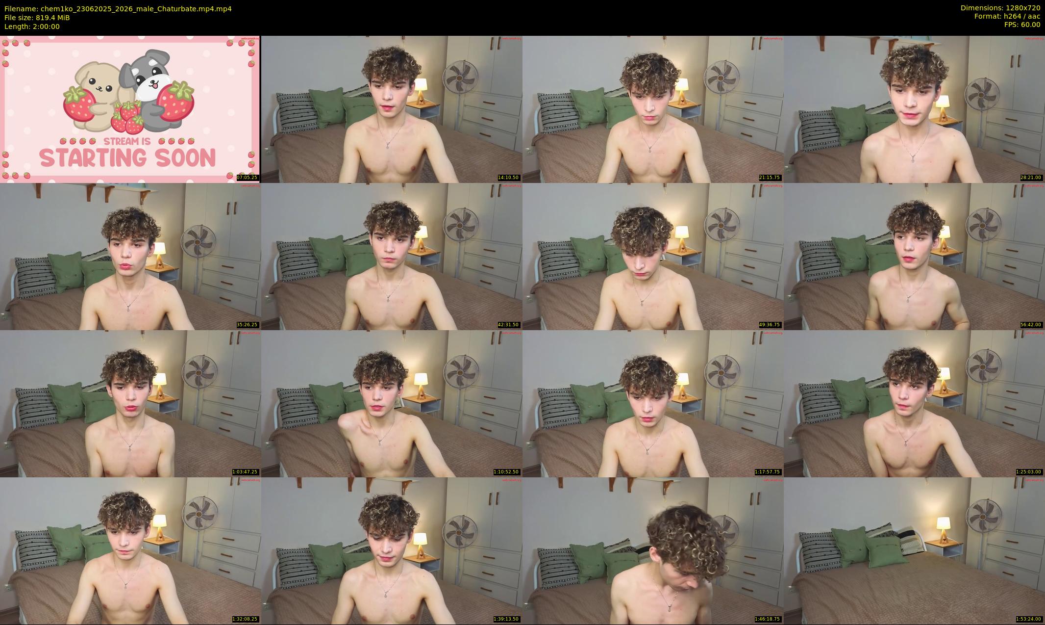 chem1ko — 120 minute Chaturbate male cam show recording, 720p, Jun 23, 2025