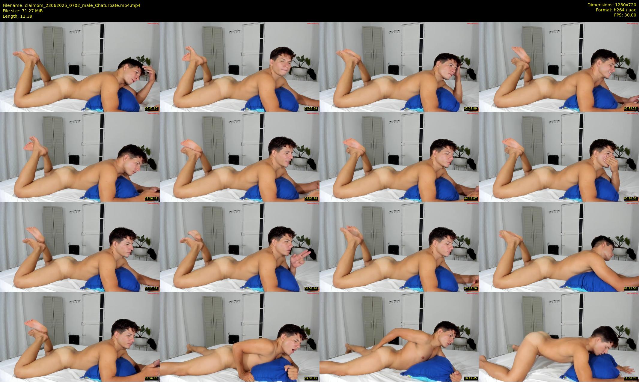 claimom — 12 minute Chaturbate male cam show recording, 720p, Jun 23, 2025