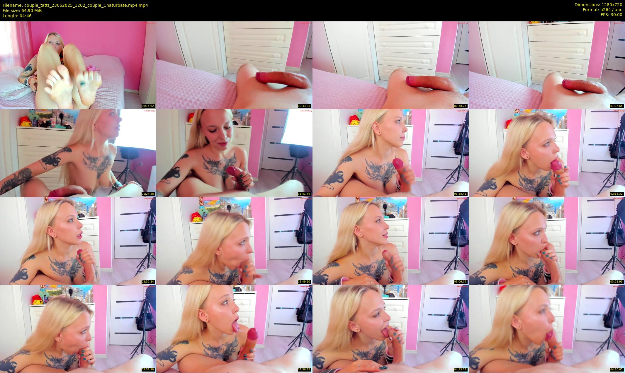 couple_tatts — 5 minute Chaturbate couple cam show recording, 720p, Jun 23, 2025
