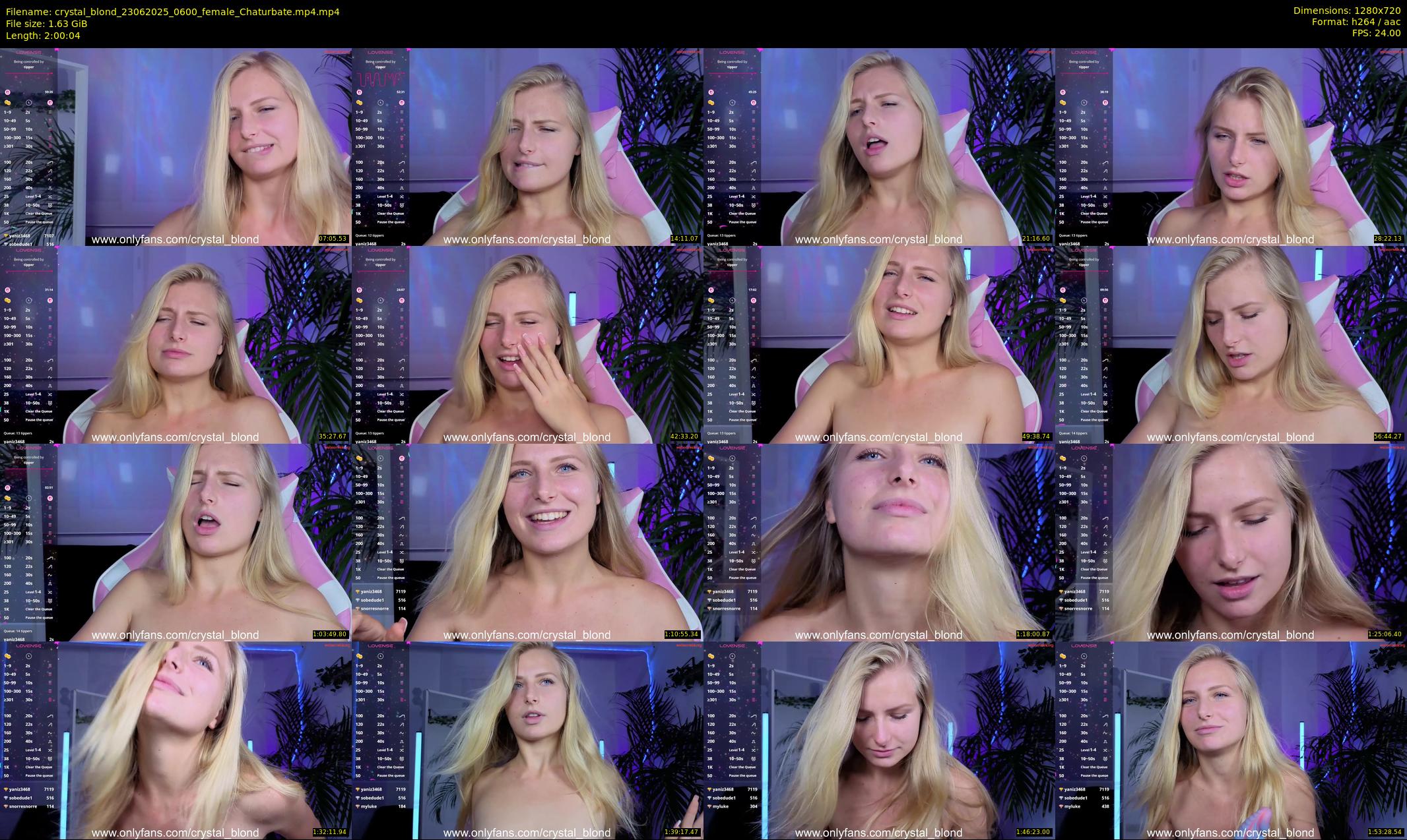 crystal_blond — 121 minute Chaturbate female cam show recording, 720p, Jun 23, 2025