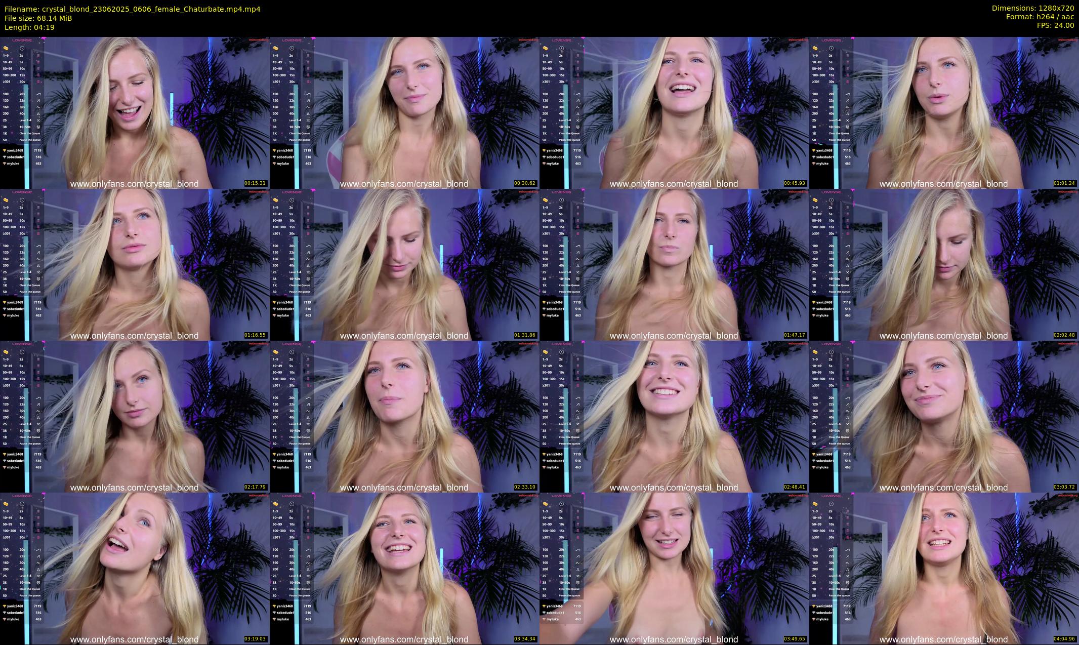 crystal_blond — 5 minute Chaturbate female cam show recording, 720p, Jun 23, 2025