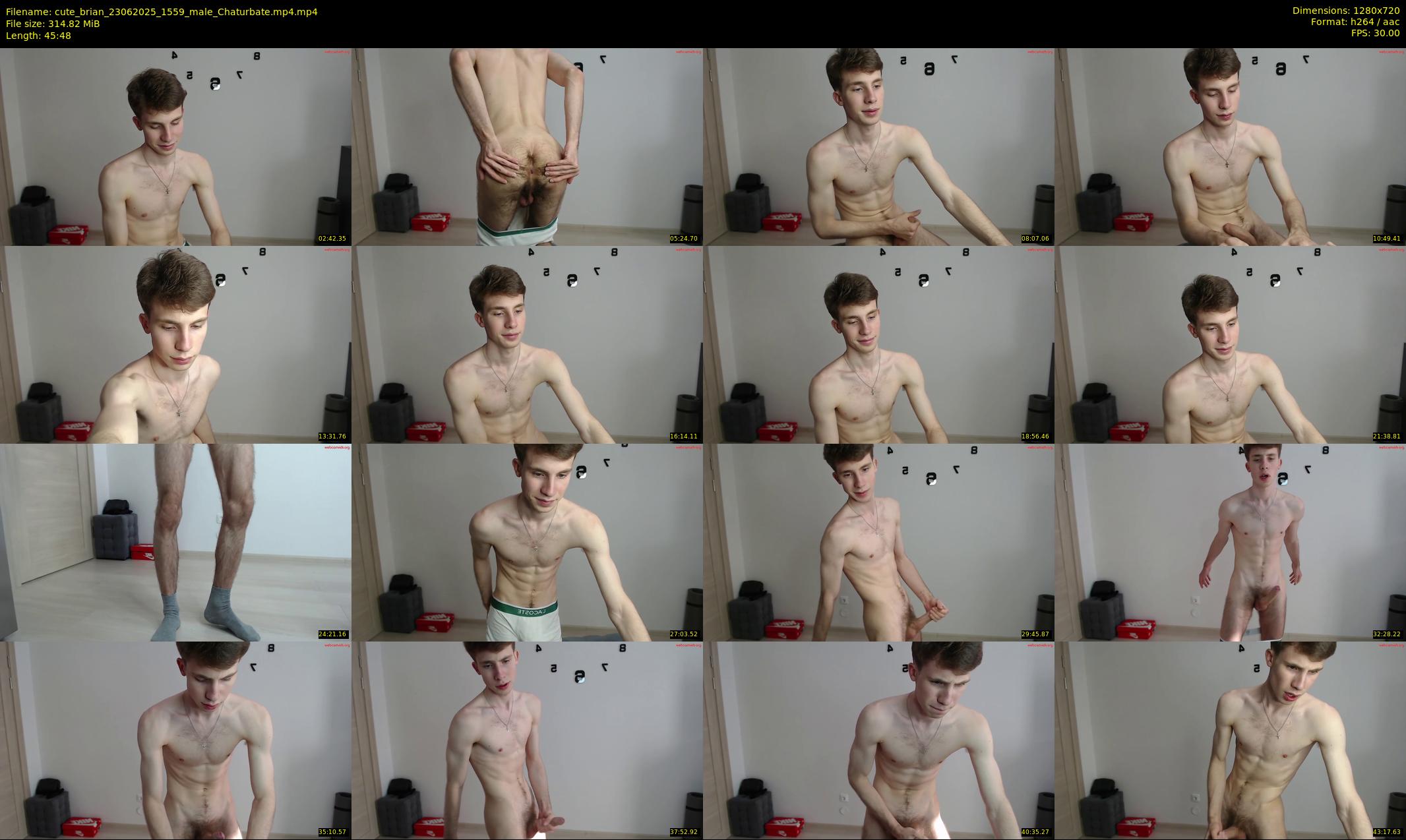 cute_brian — 46 minute Chaturbate male cam show recording, 720p, Jun 23, 2025