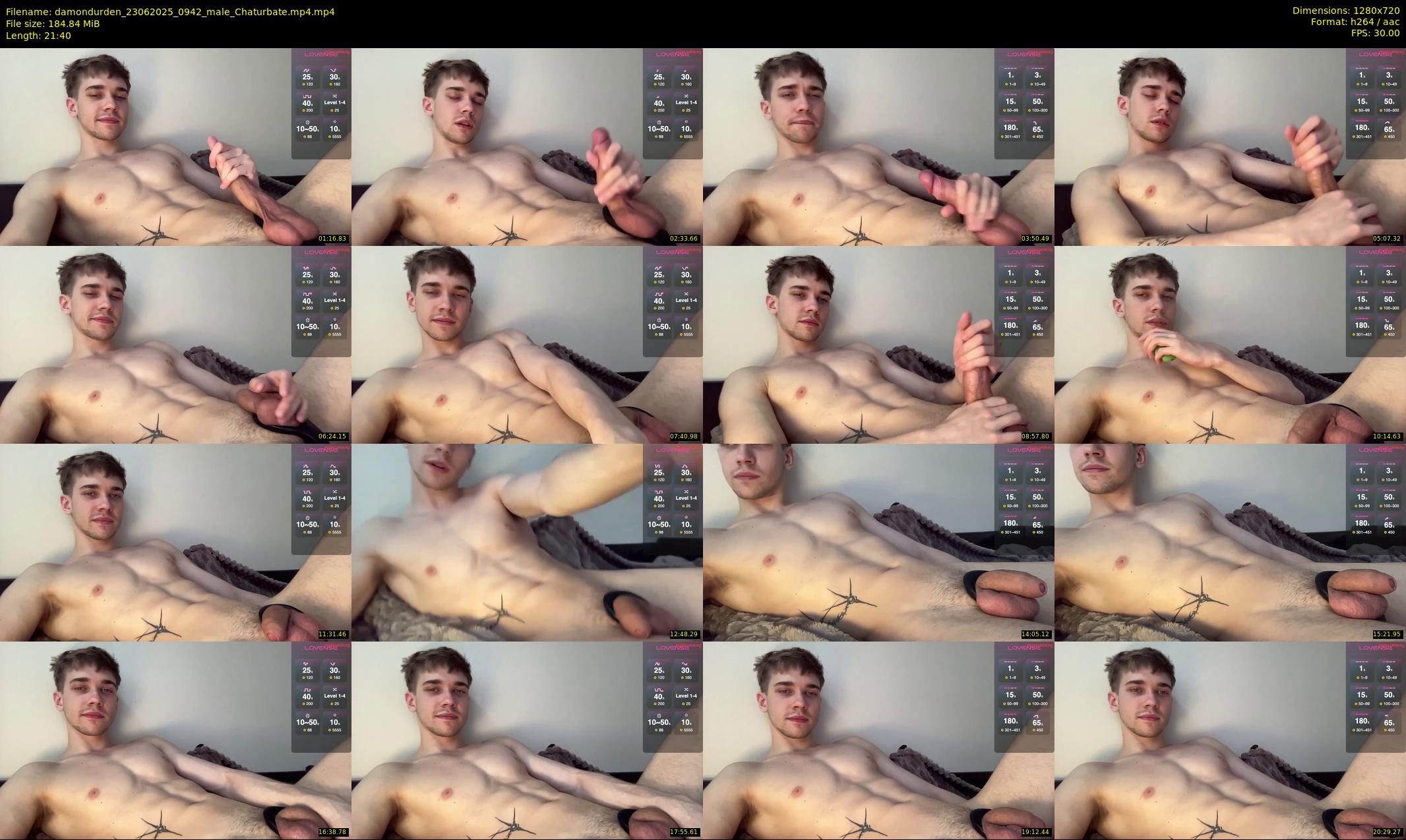 damondurden — 22 minute Chaturbate male cam show recording, 720p, Jun 23, 2025