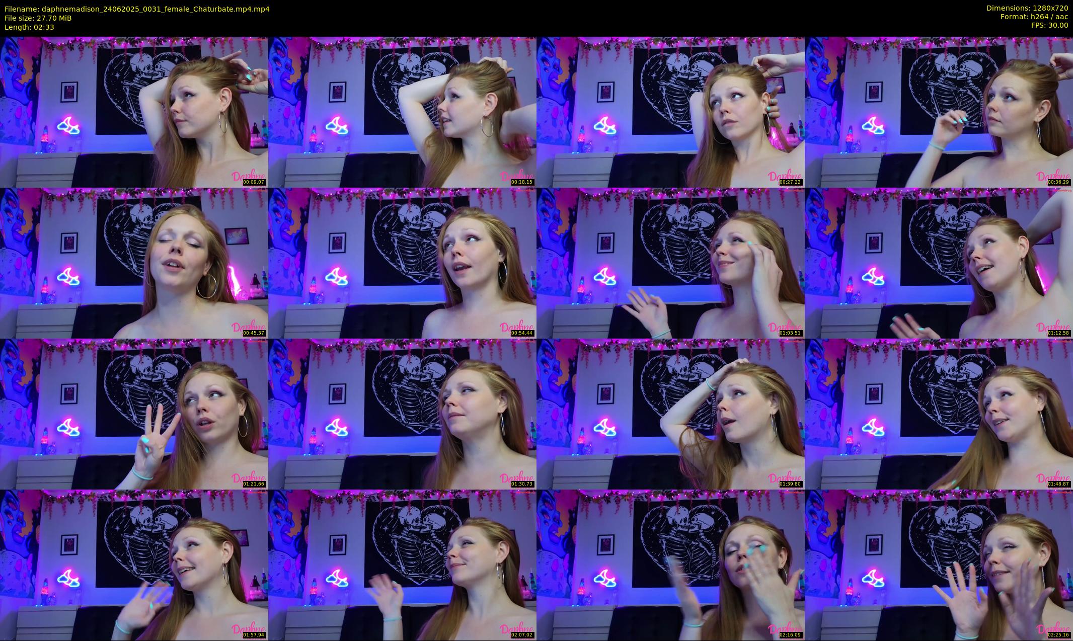 daphnemadison — 3 minute Chaturbate couple cam show recording, 720p, Jun 24, 2025
