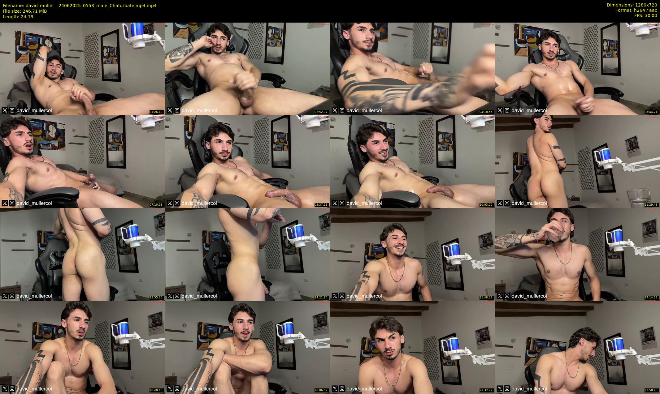 david_muller_ — 25 minute Chaturbate male cam show recording, 720p, Jun 24, 2025