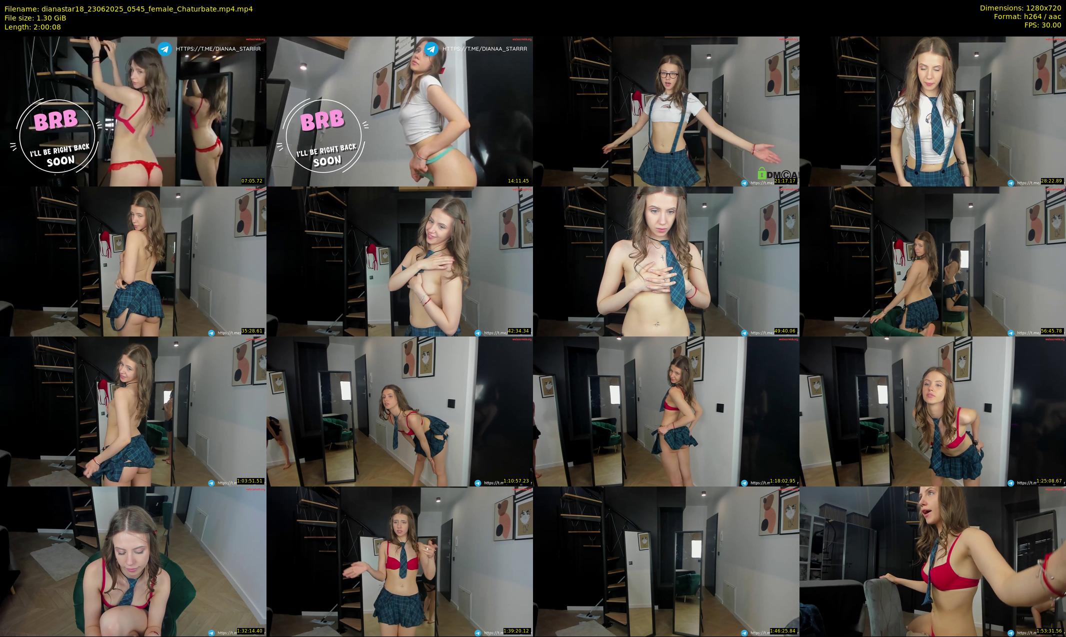 dianastar18 — 121 minute Chaturbate female cam show recording, 720p, Jun 23, 2025