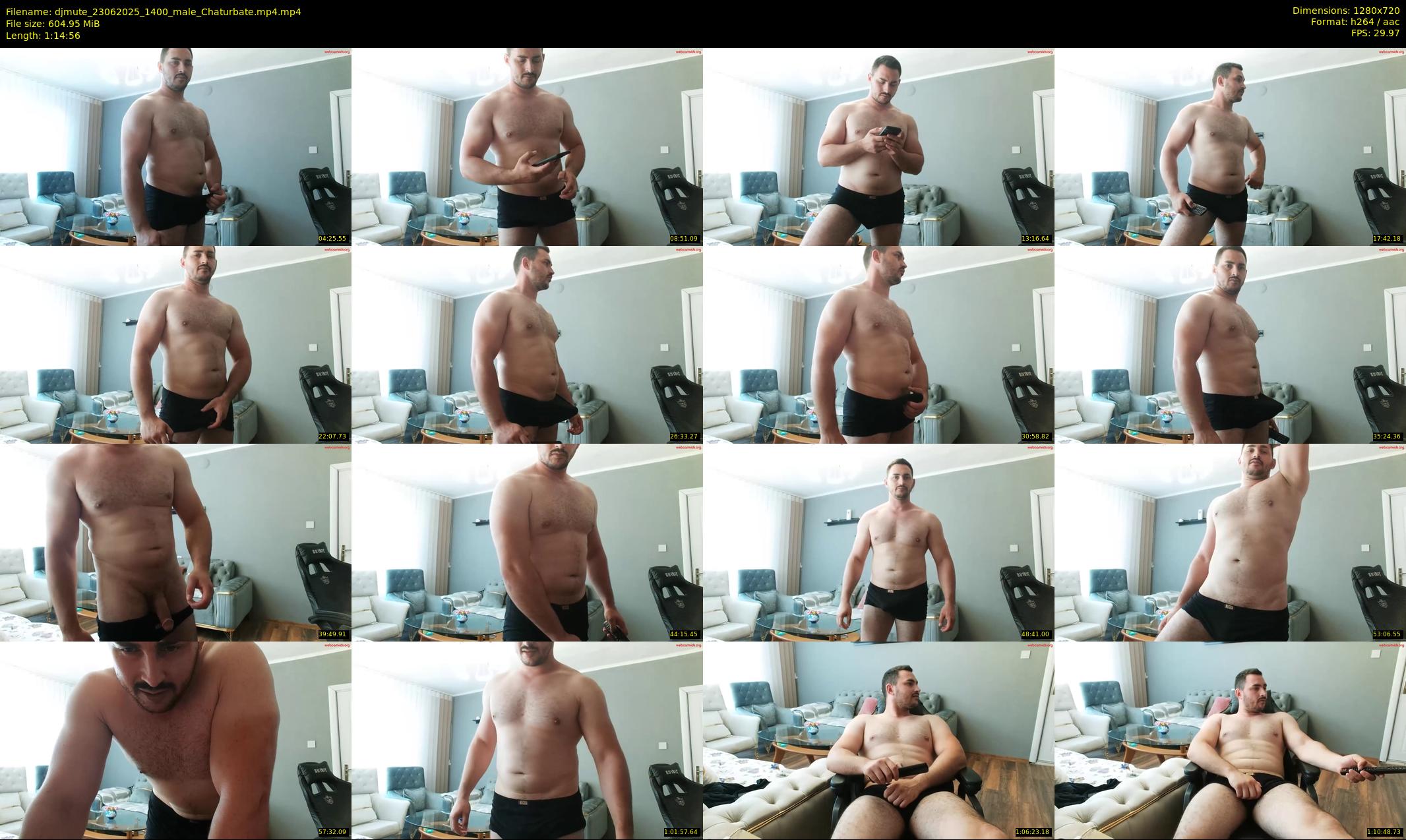 djmute — 75 minute Chaturbate male cam show recording, 720p, Jun 23, 2025