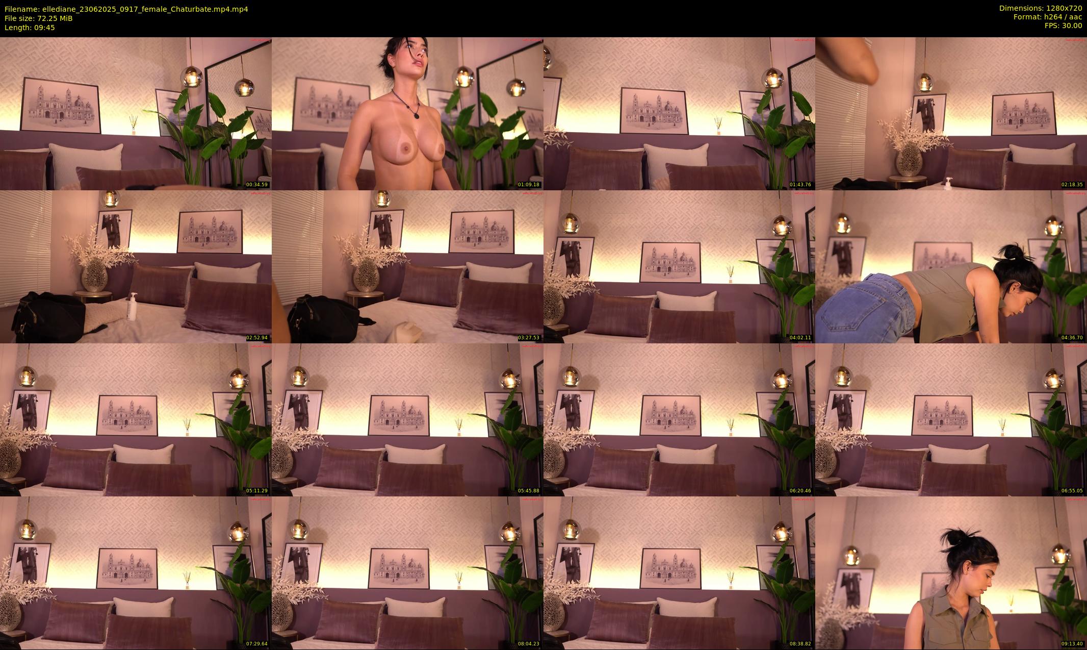 ellediane — 10 minute Chaturbate female cam show recording, 720p, Jun 23, 2025