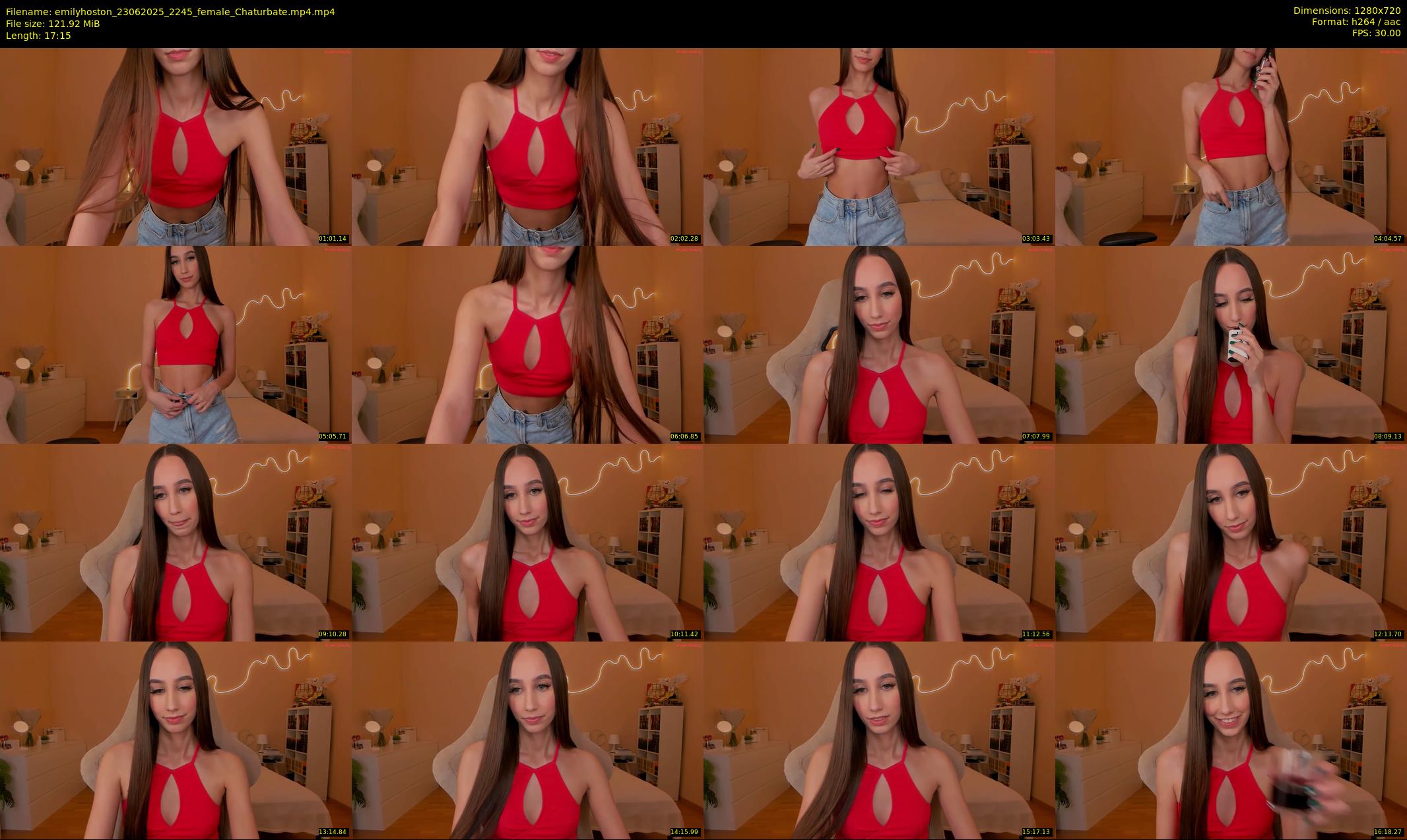 emilyhoston — 18 minute Chaturbate female cam show recording, 720p, Jun 23, 2025