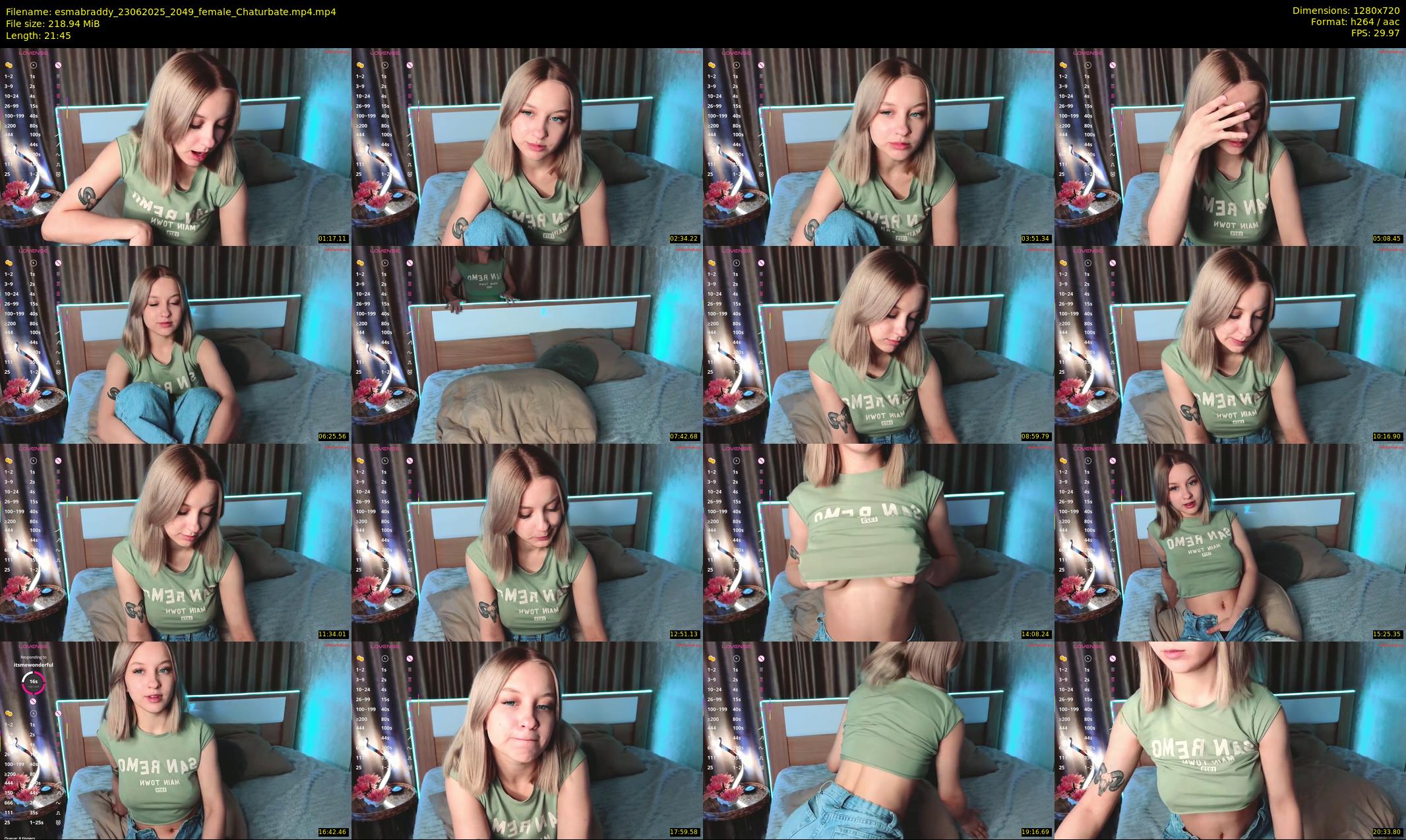 esmabraddy — 22 minute Chaturbate female cam show recording, 720p, Jun 23, 2025