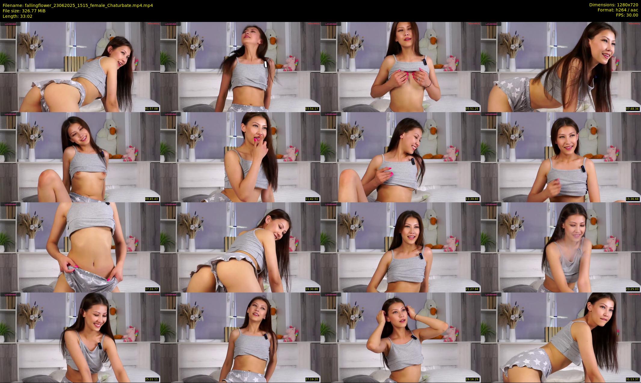 fallingflower — 34 minute Chaturbate female cam show recording, 720p, Jun 23, 2025
