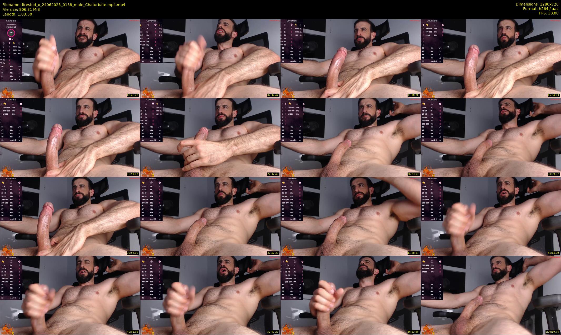 firestud_x — 64 minute Chaturbate male cam show recording, 720p, Jun 24, 2025