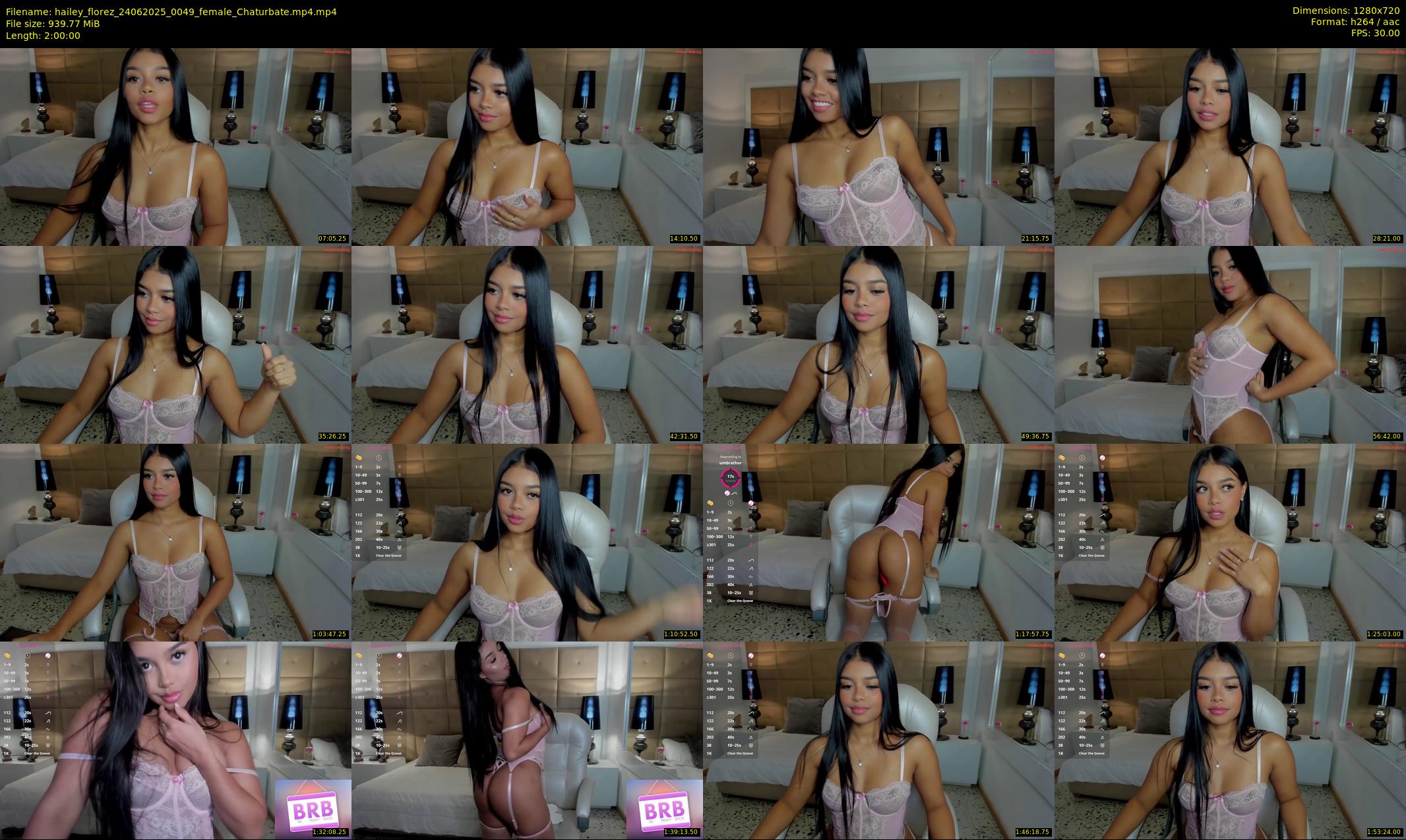 hailey_florez — 120 minute Chaturbate female cam show recording, 720p, Jun 24, 2025