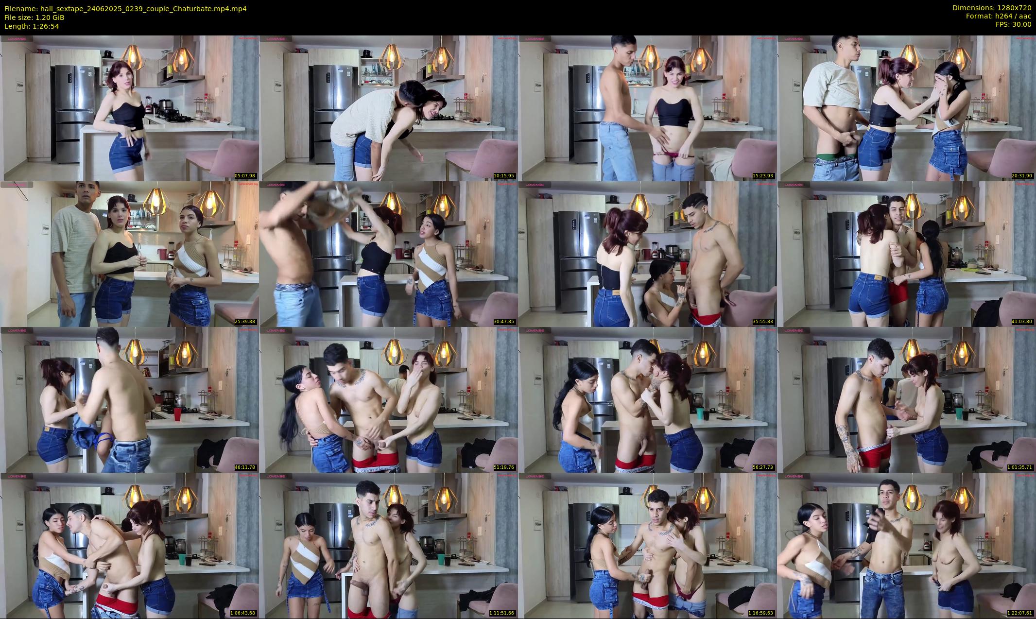 hall_sextape — 87 minute Chaturbate couple cam show recording, 720p, Jun 24, 2025