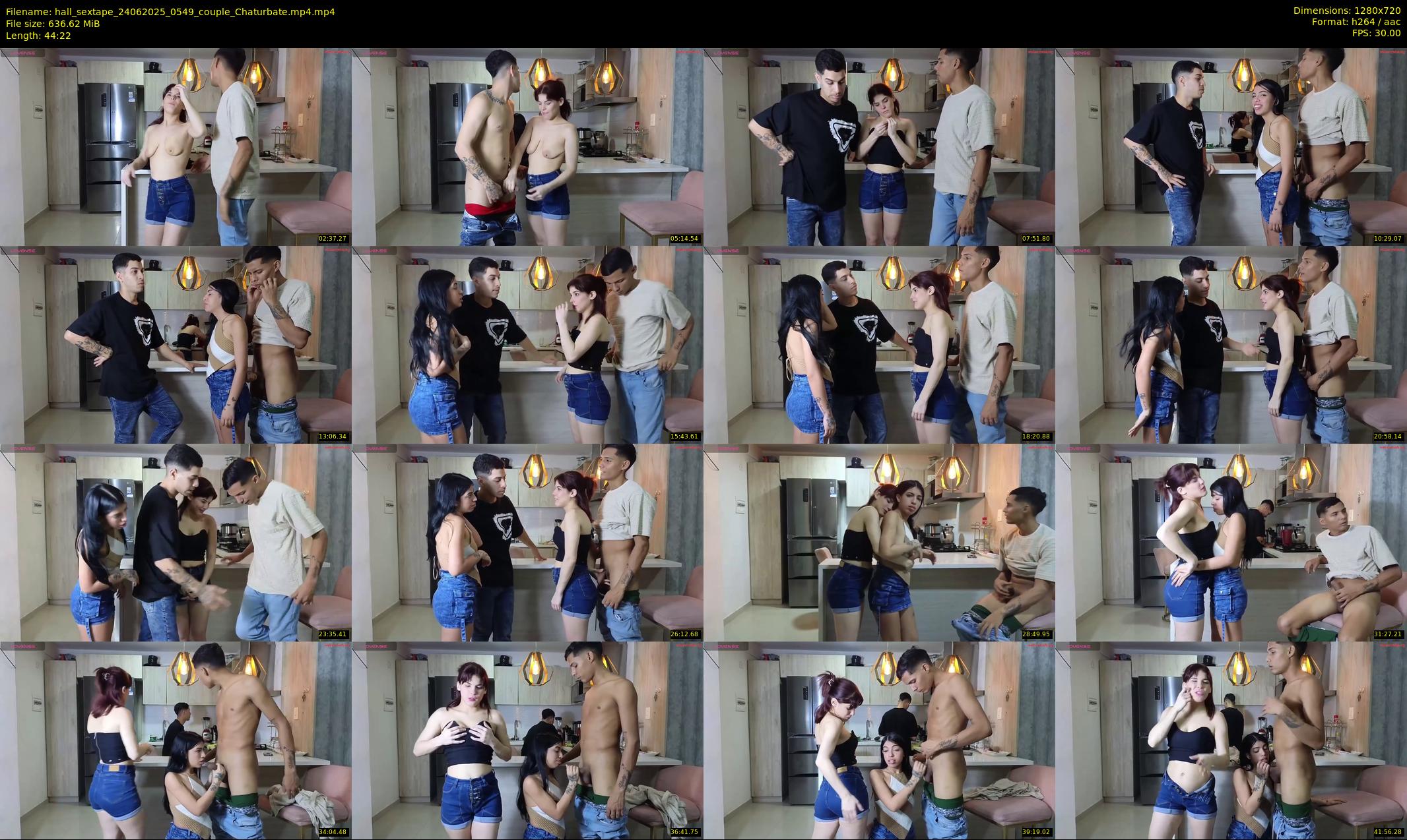 hall_sextape — 45 minute Chaturbate couple cam show recording, 720p, Jun 24, 2025