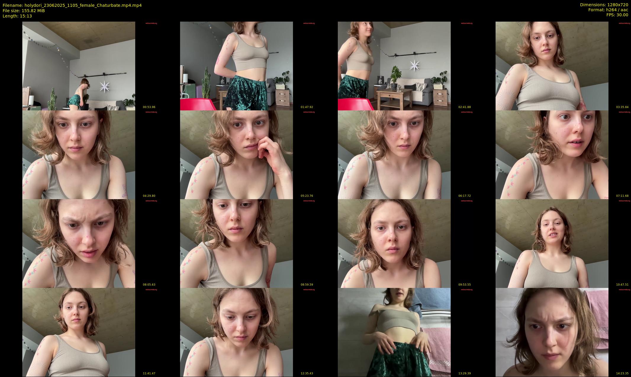 holydori — 16 minute Chaturbate female cam show recording, 720p, Jun 23, 2025