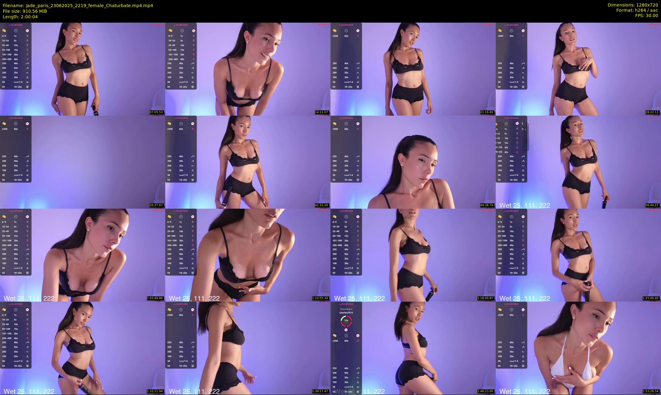 jade_paris — 121 minute Chaturbate female cam show recording, 720p, Jun 23, 2025