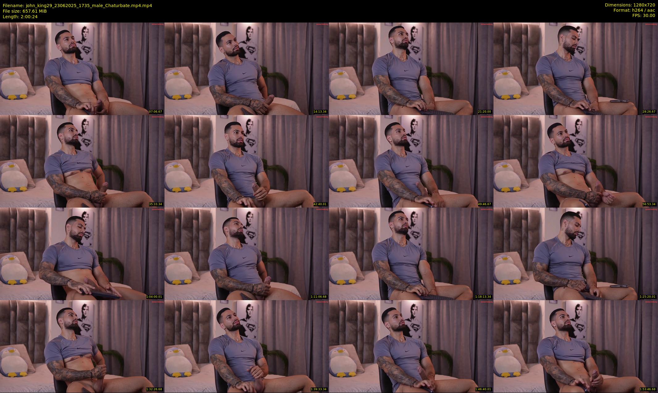 john_king29 — 121 minute Chaturbate male cam show recording, 720p, Jun 23, 2025