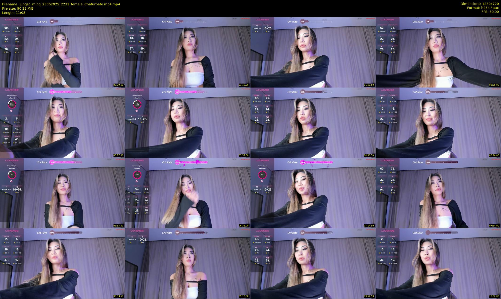 jungso_ming — 12 minute Chaturbate female cam show recording, 720p, Jun 23, 2025