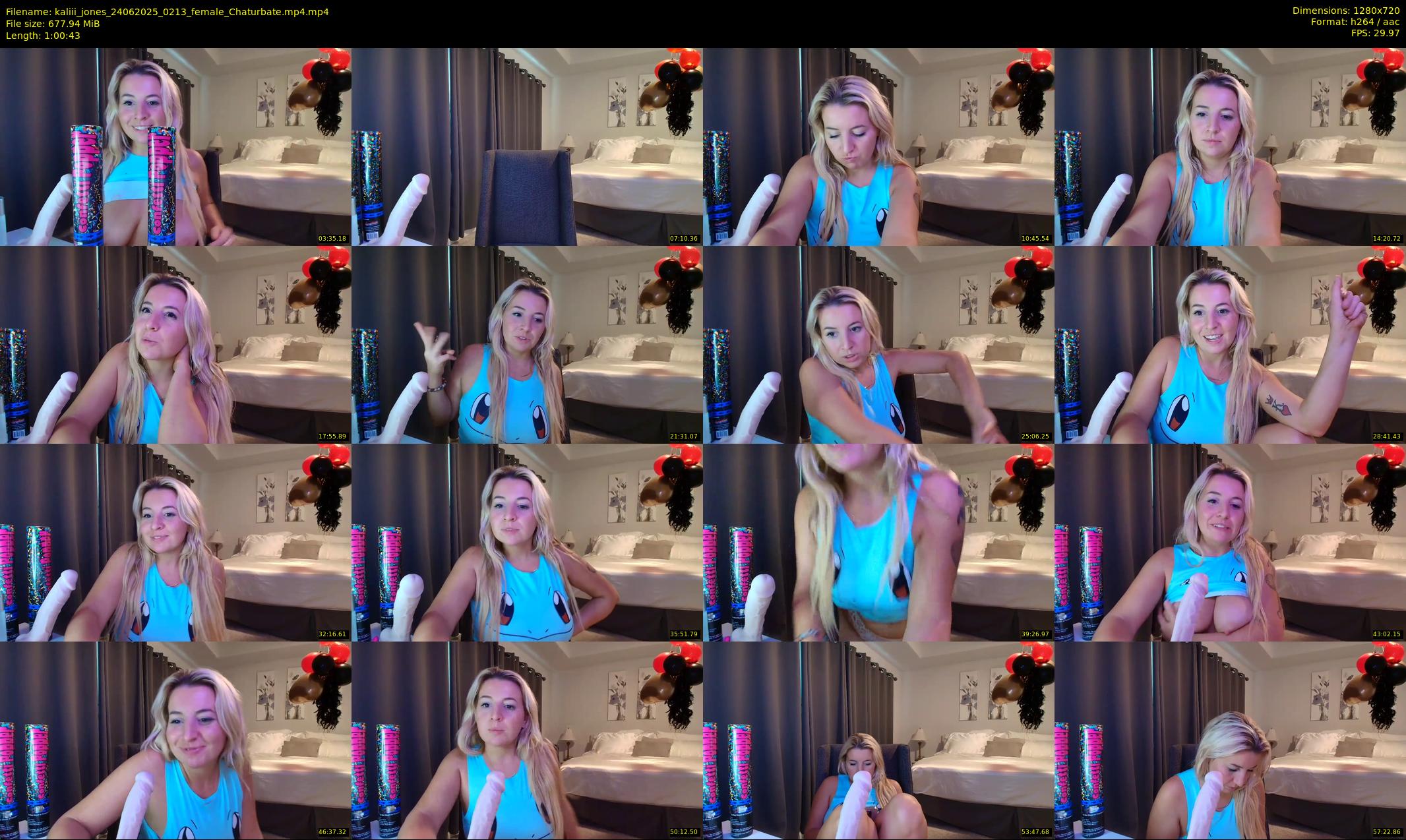 kaliii_jones — 61 minute Chaturbate female cam show recording, 720p, Jun 24, 2025