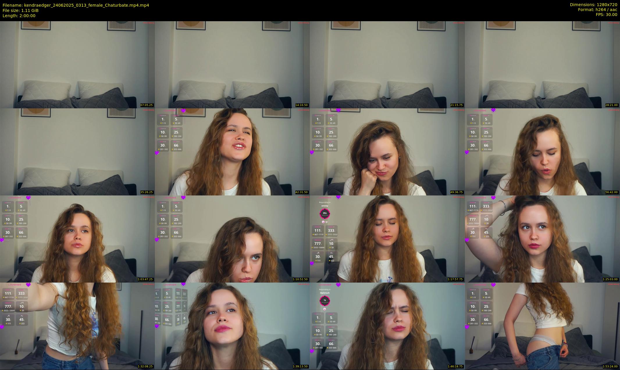 kendraedger — 120 minute Chaturbate female cam show recording, 720p, Jun 24, 2025