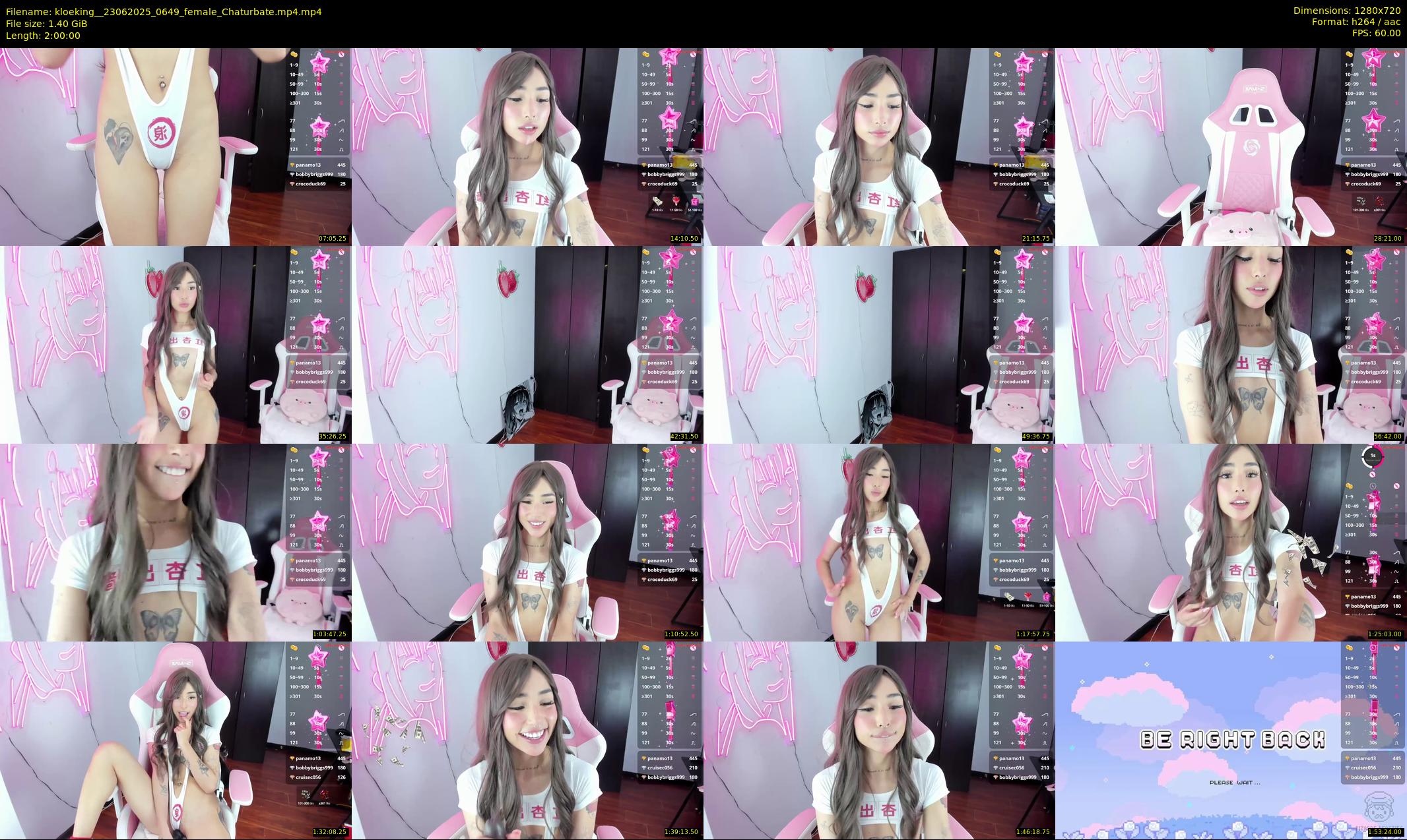 kloeking_ — 120 minute Chaturbate female cam show recording, 720p, Jun 23, 2025